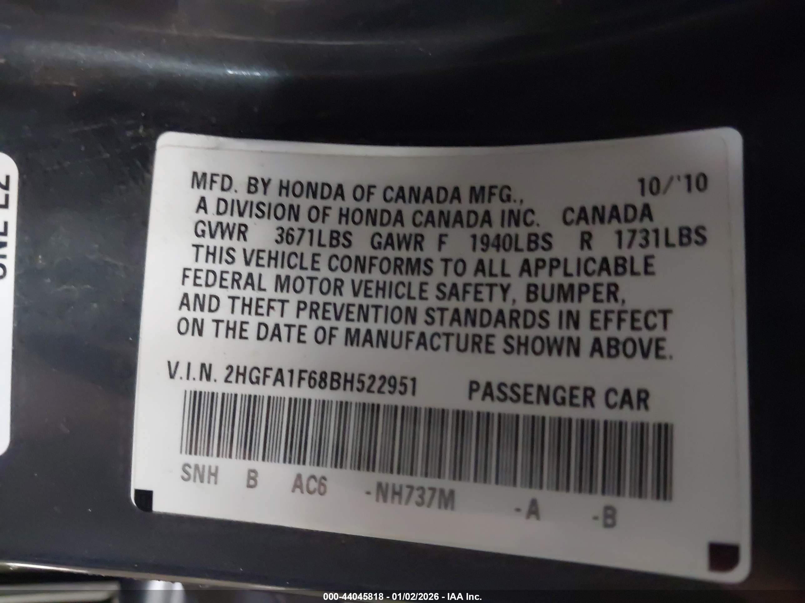 HONDA CIVIC image 9