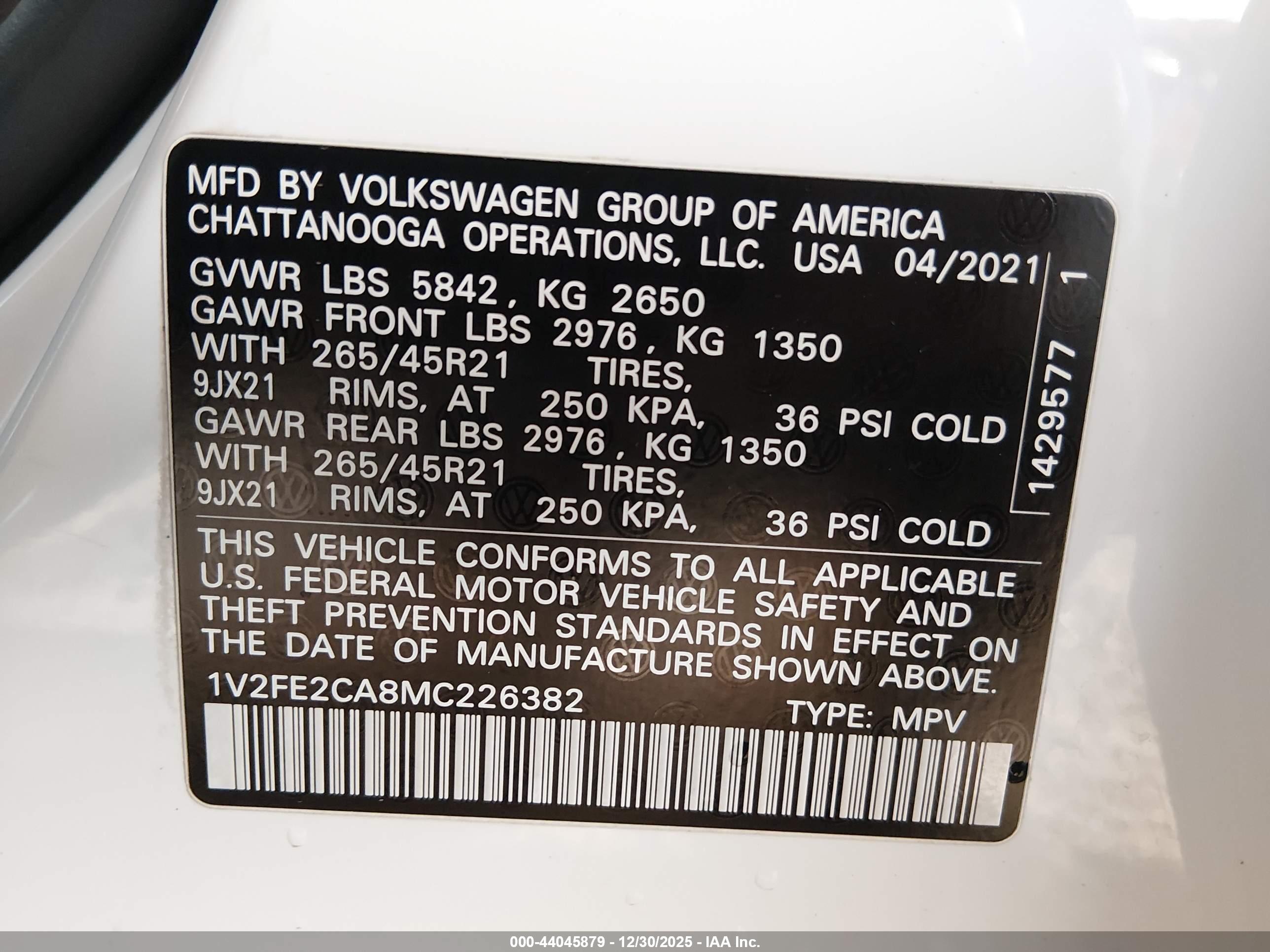 VOLKSWAGEN ATLAS image 9
