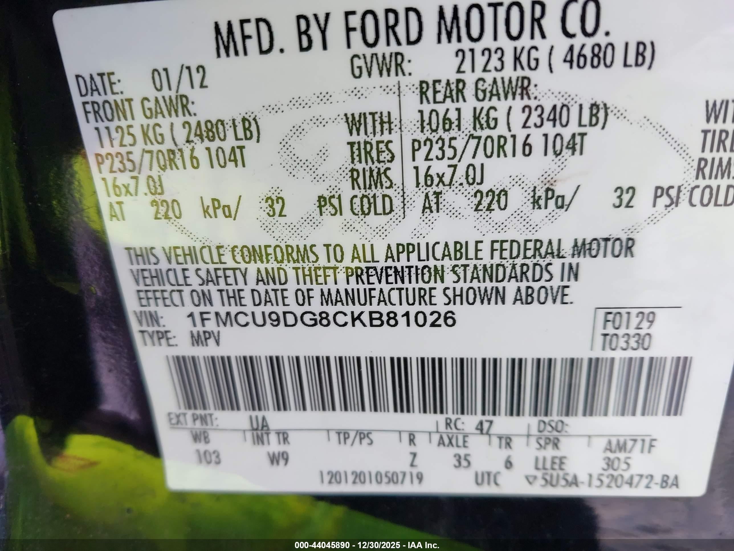 FORD ESCAPE image 9