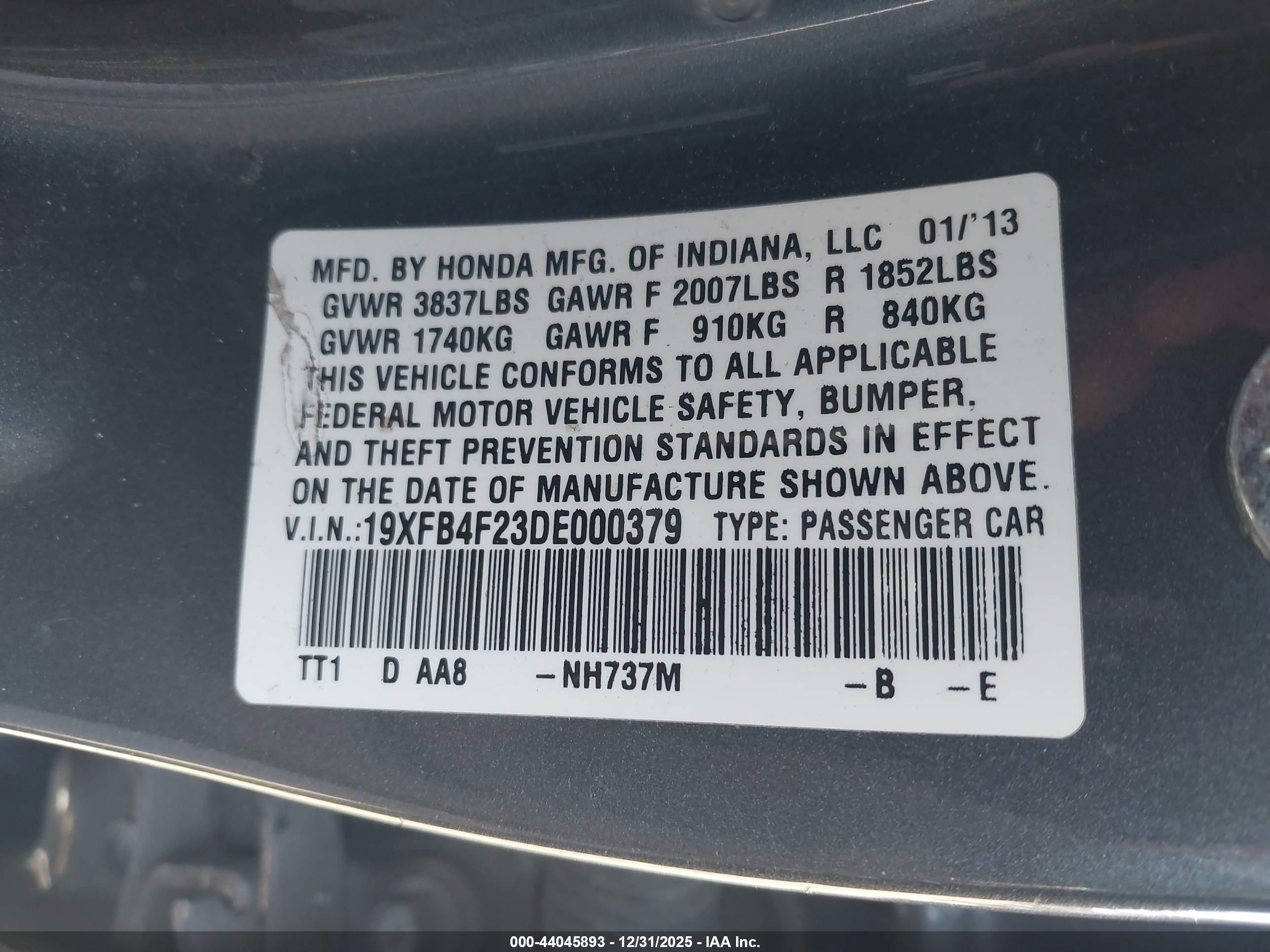 HONDA CIVIC image 9