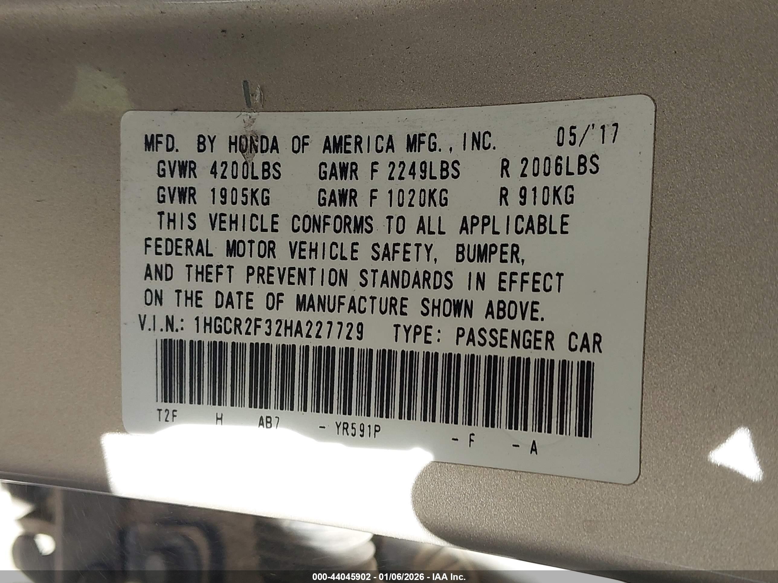 HONDA ACCORD image 9