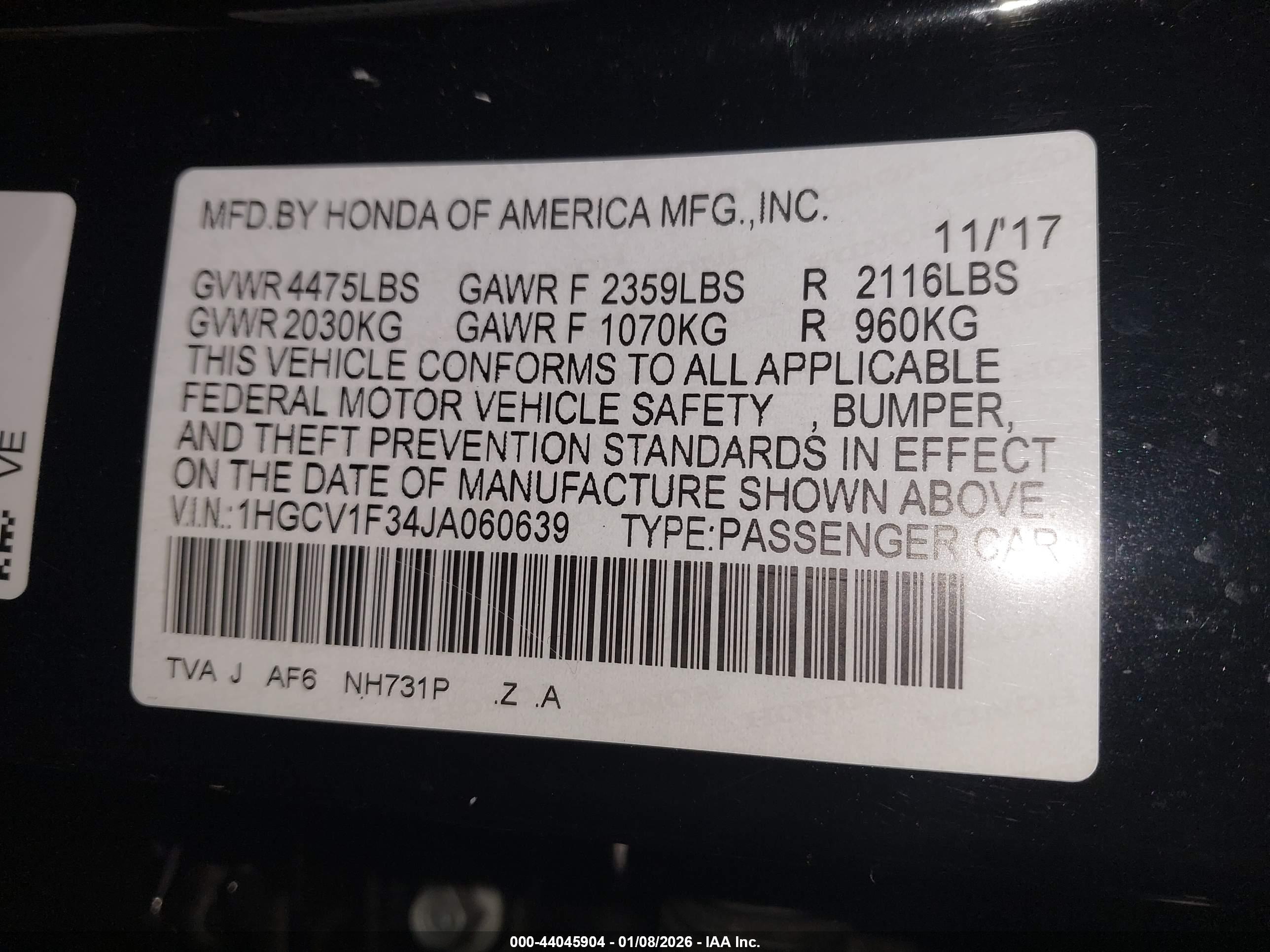 HONDA ACCORD image 9