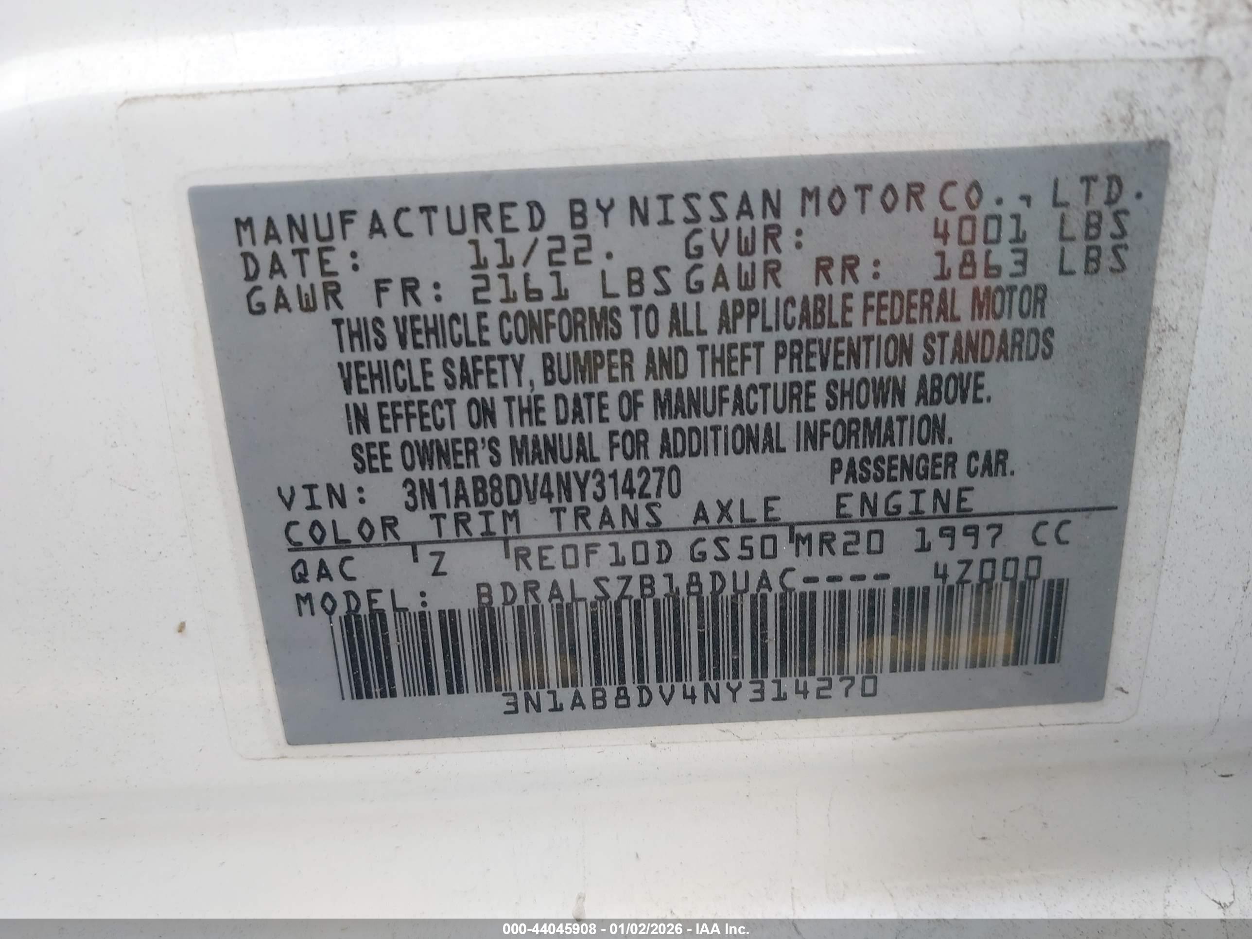 NISSAN SENTRA image 9