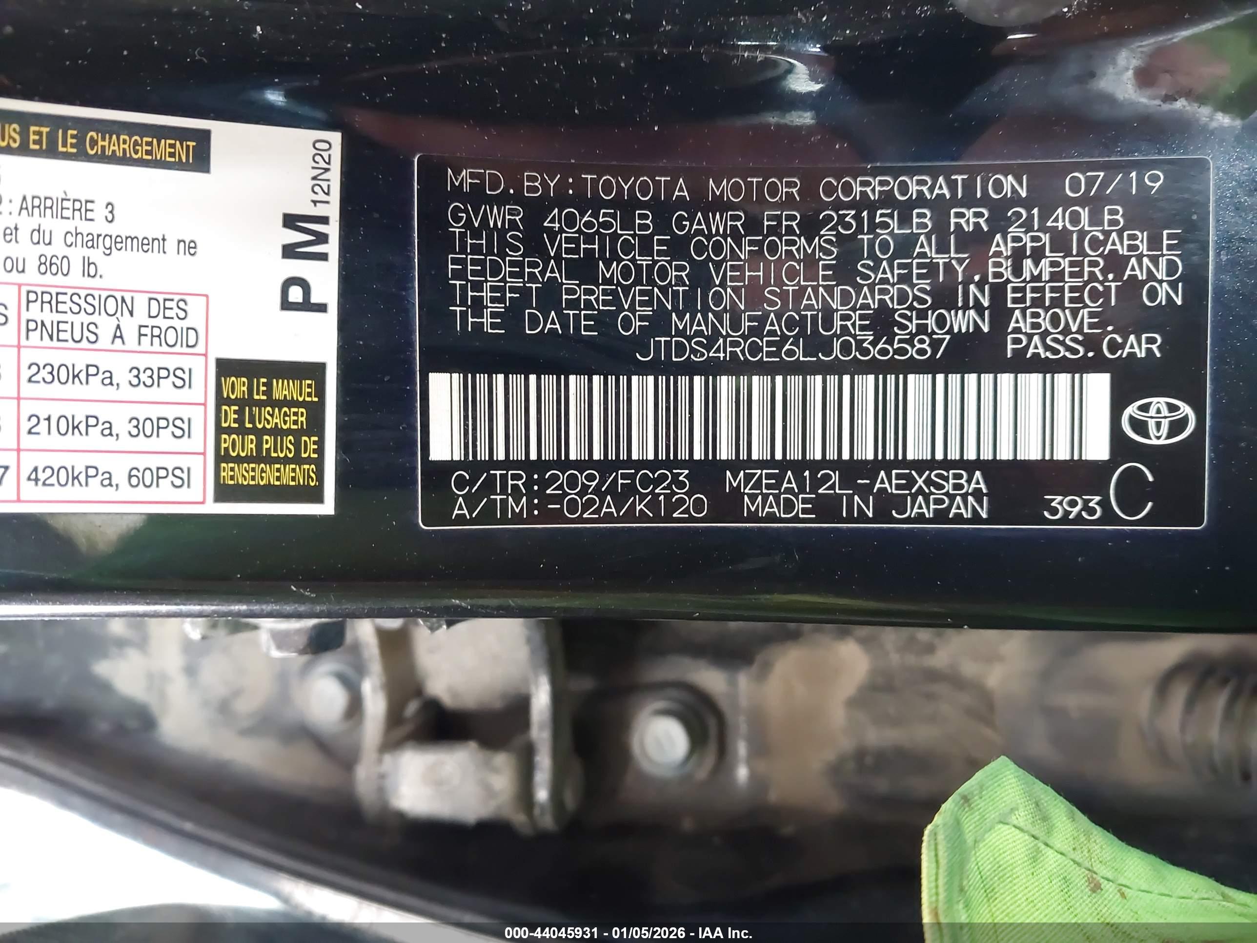 TOYOTA COROLLA image 9