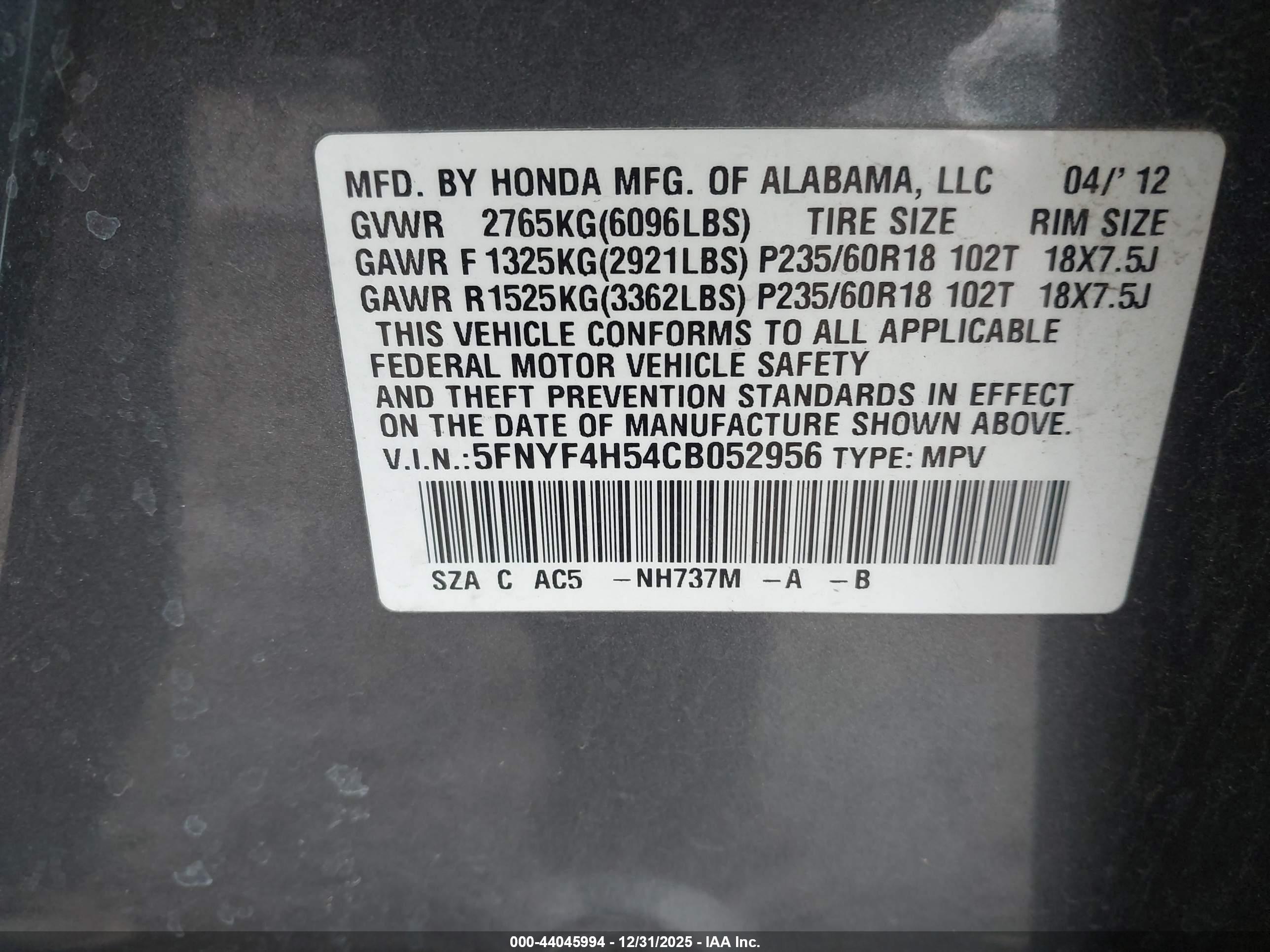 HONDA PILOT image 9