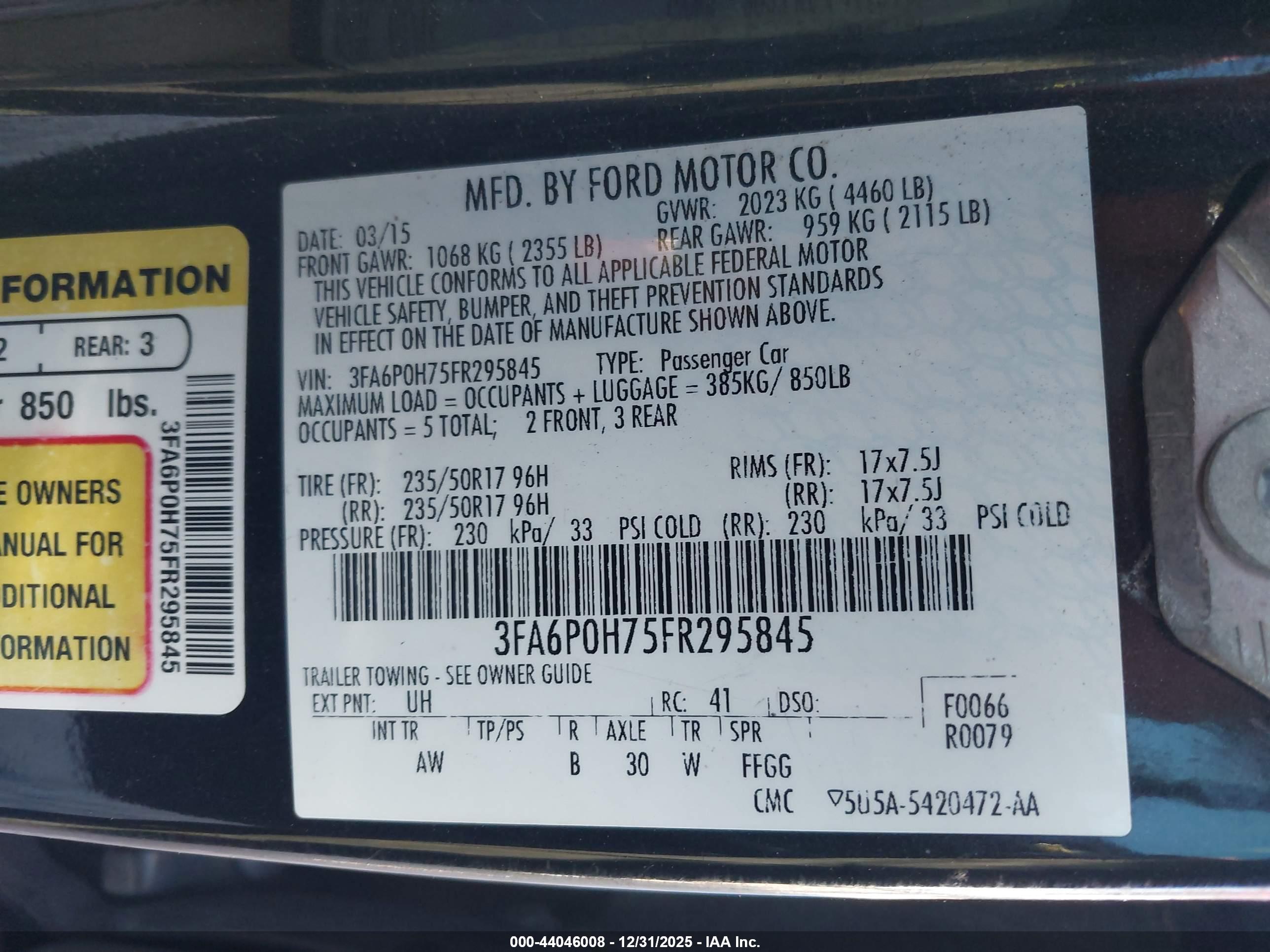 FORD FUSION image 9