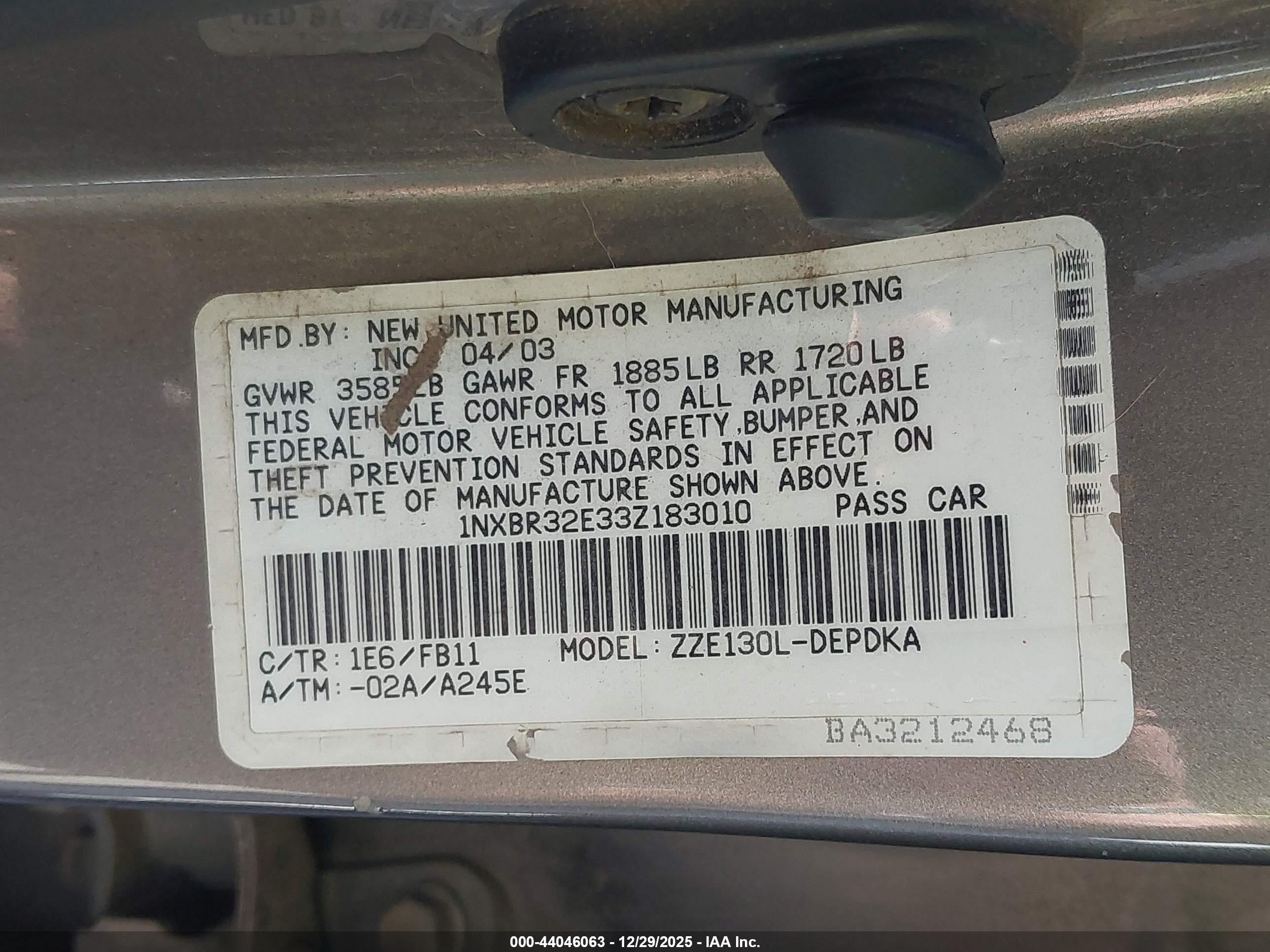 TOYOTA COROLLA image 9