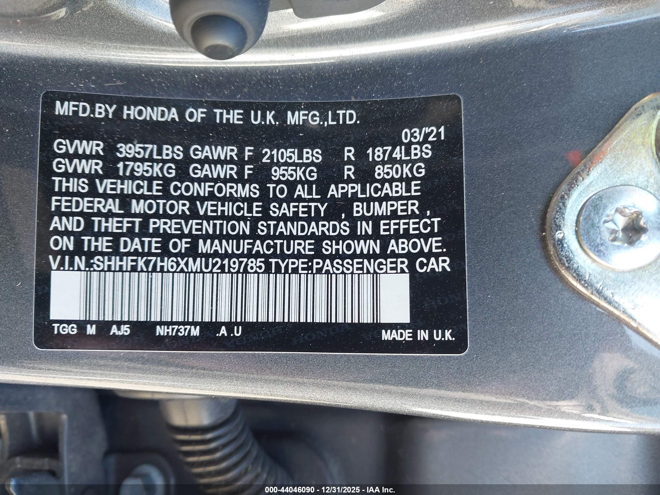 HONDA CIVIC image 9