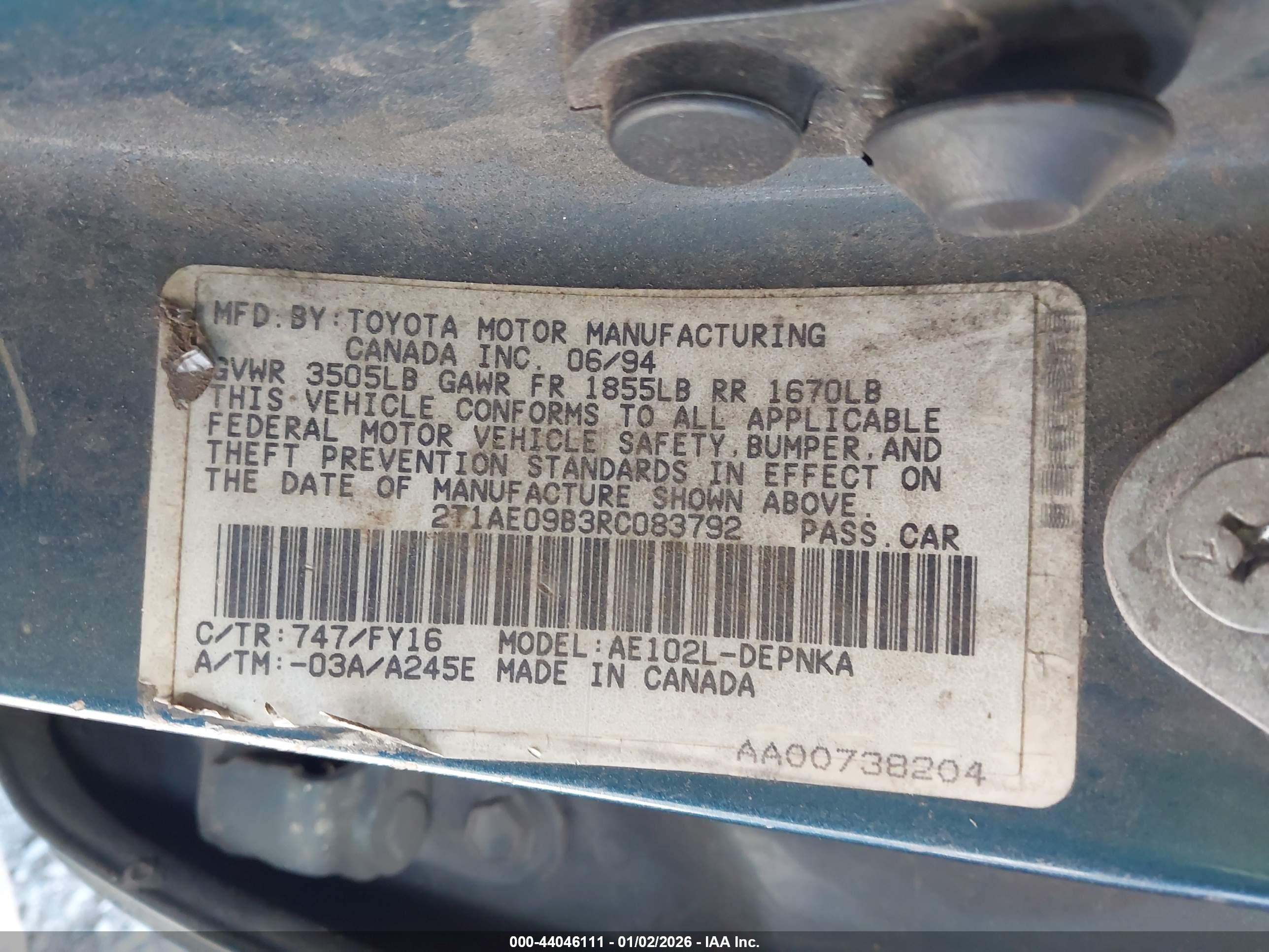 TOYOTA COROLLA image 9