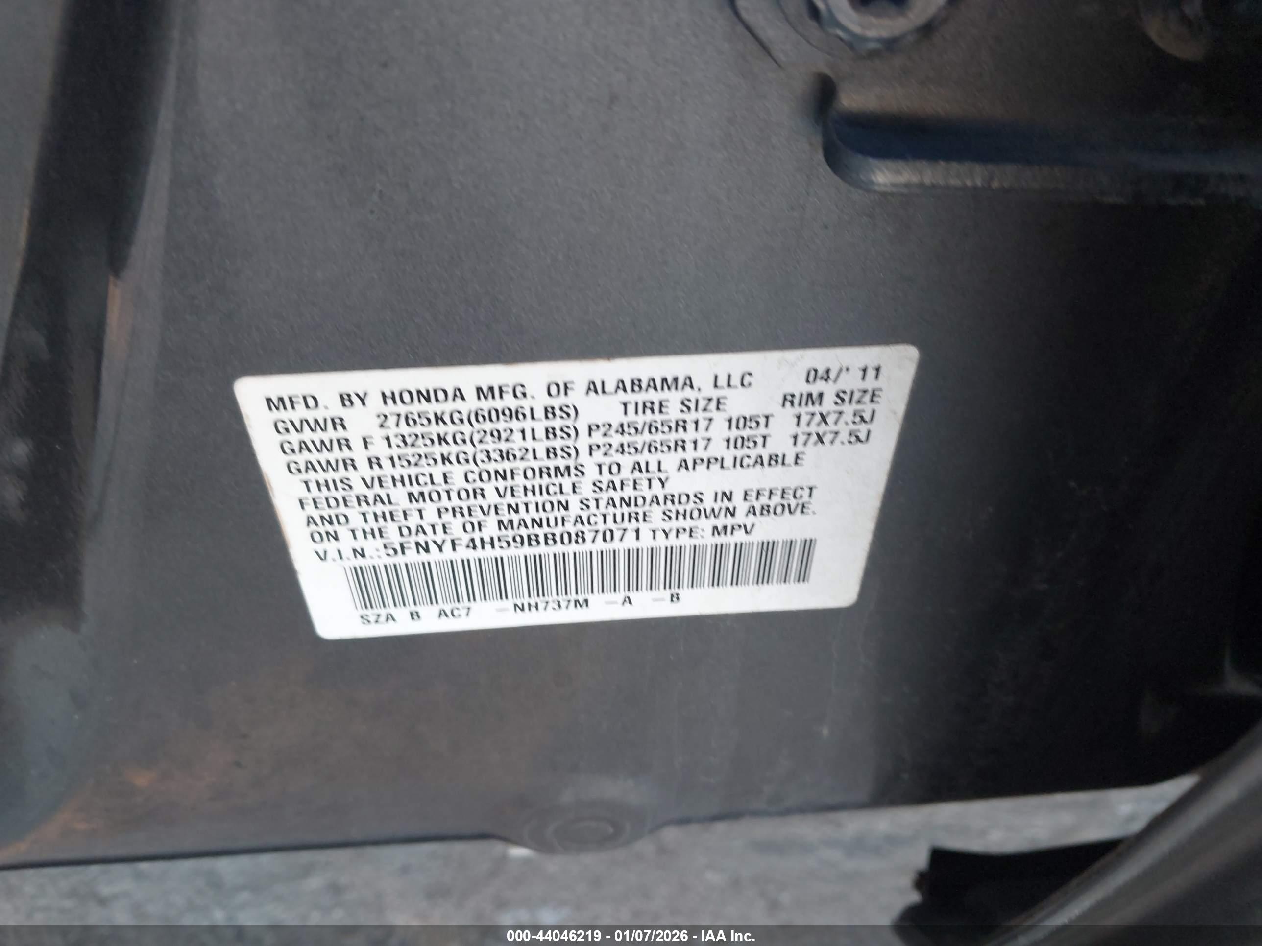 HONDA PILOT image 9