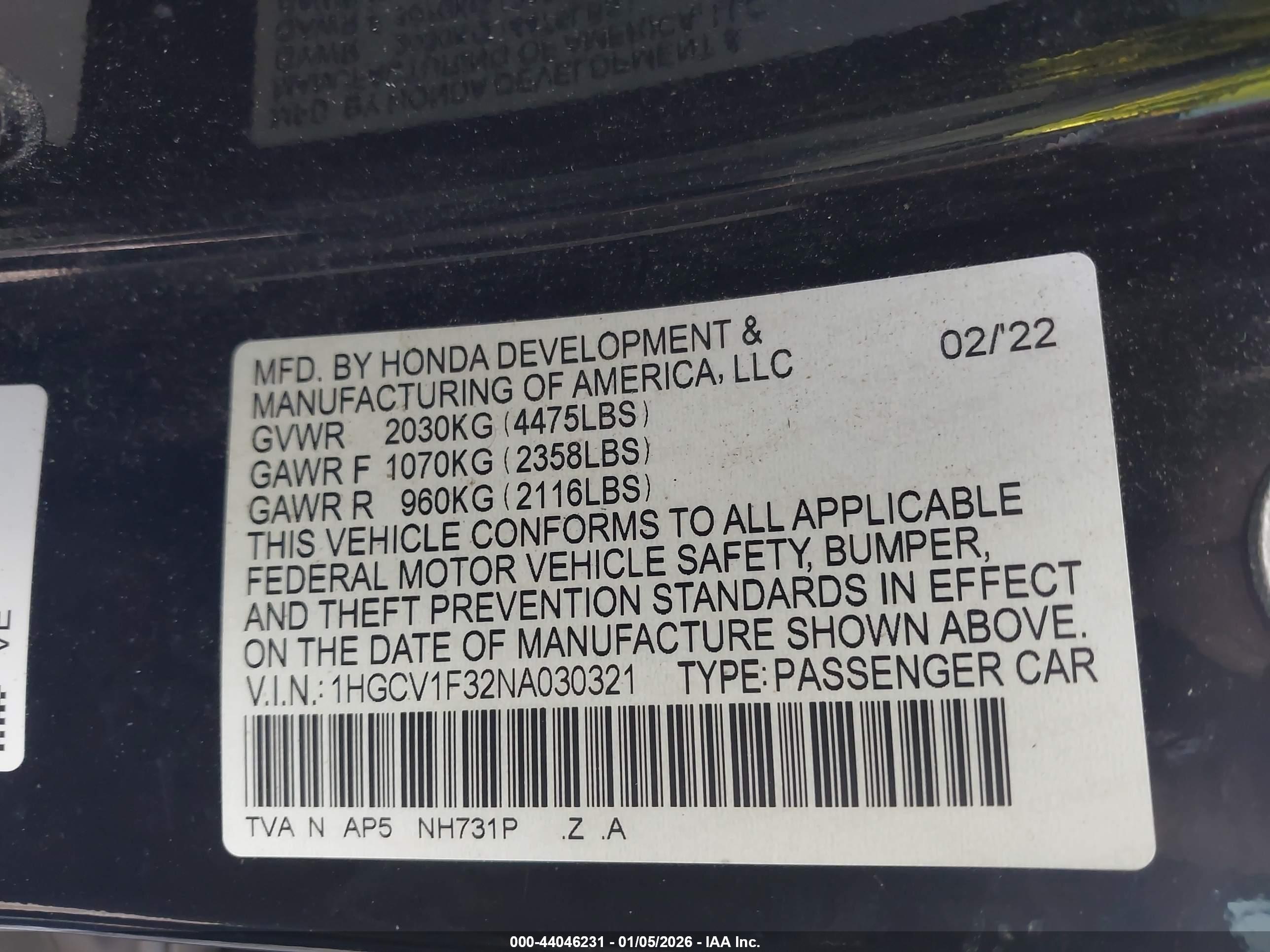 HONDA ACCORD image 9