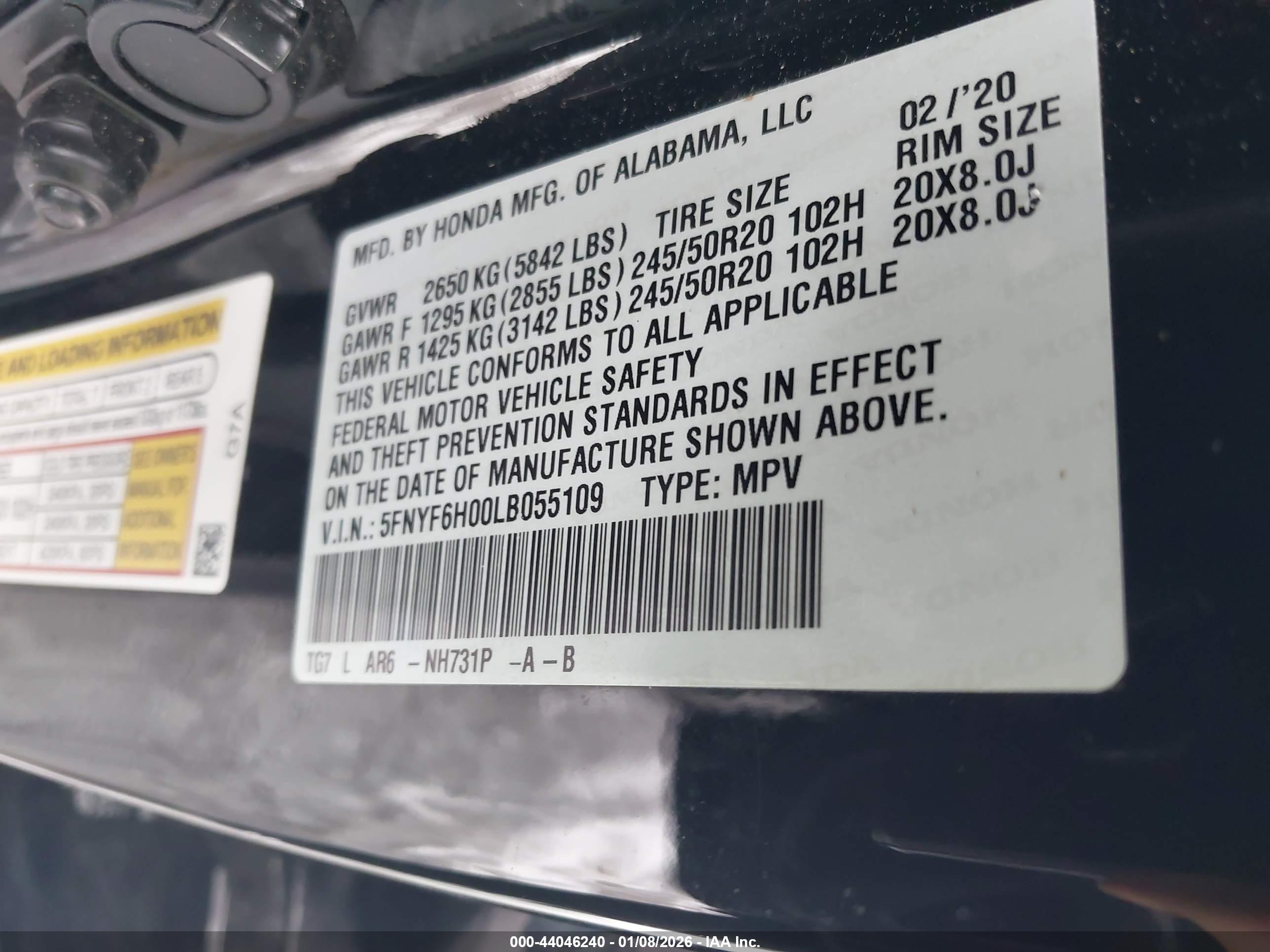 HONDA PILOT image 9