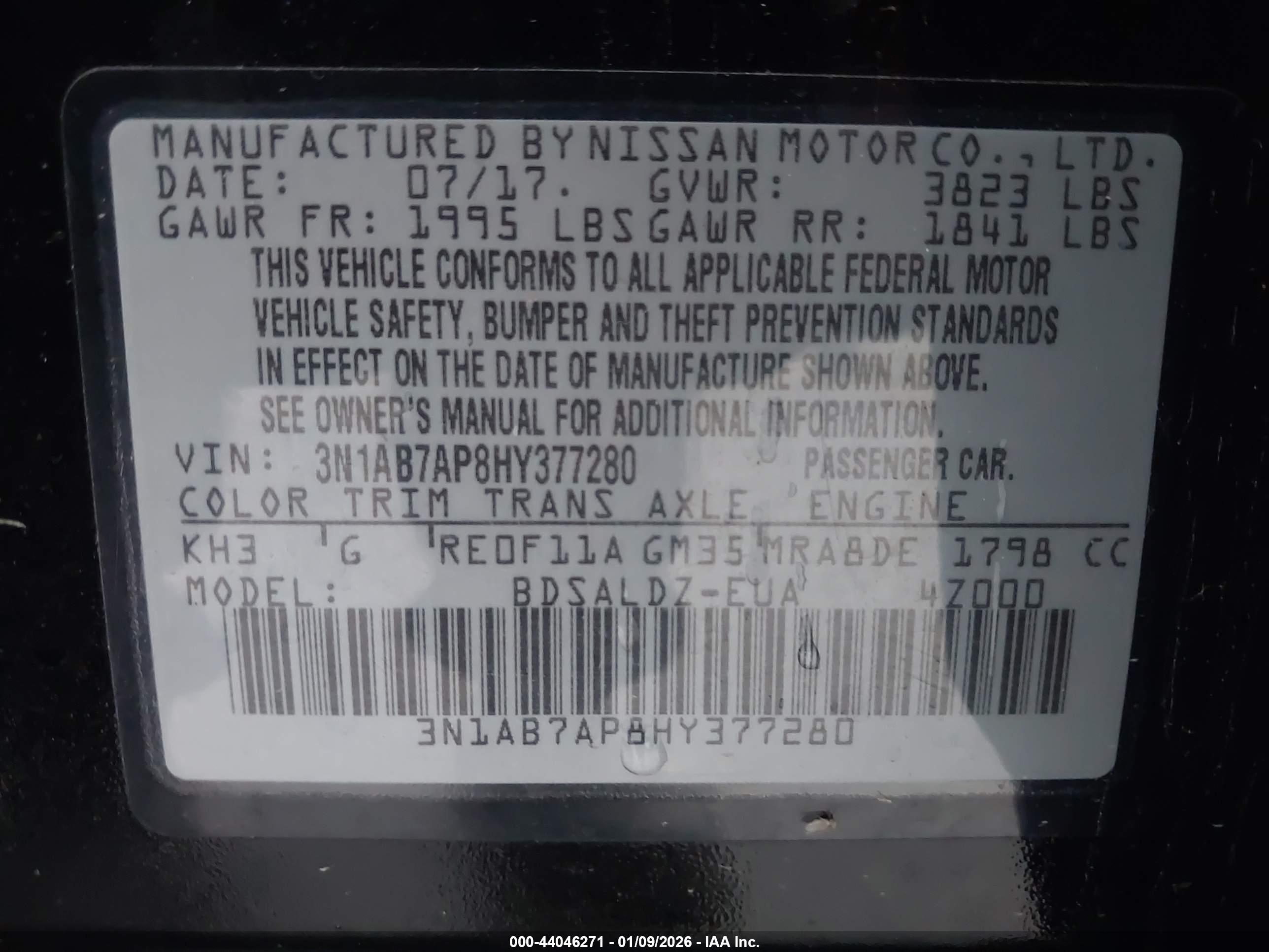 NISSAN SENTRA image 9