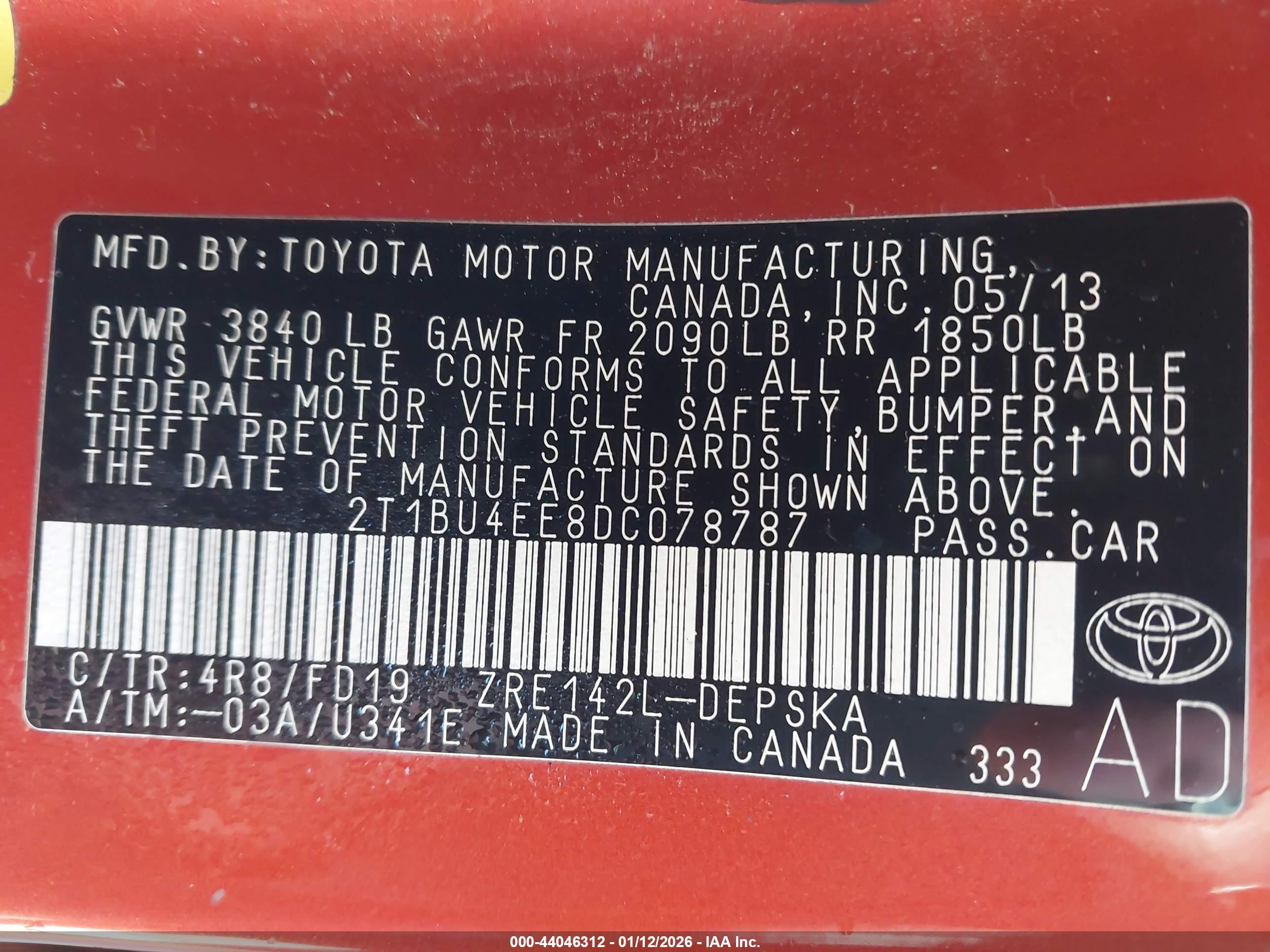 TOYOTA COROLLA image 9