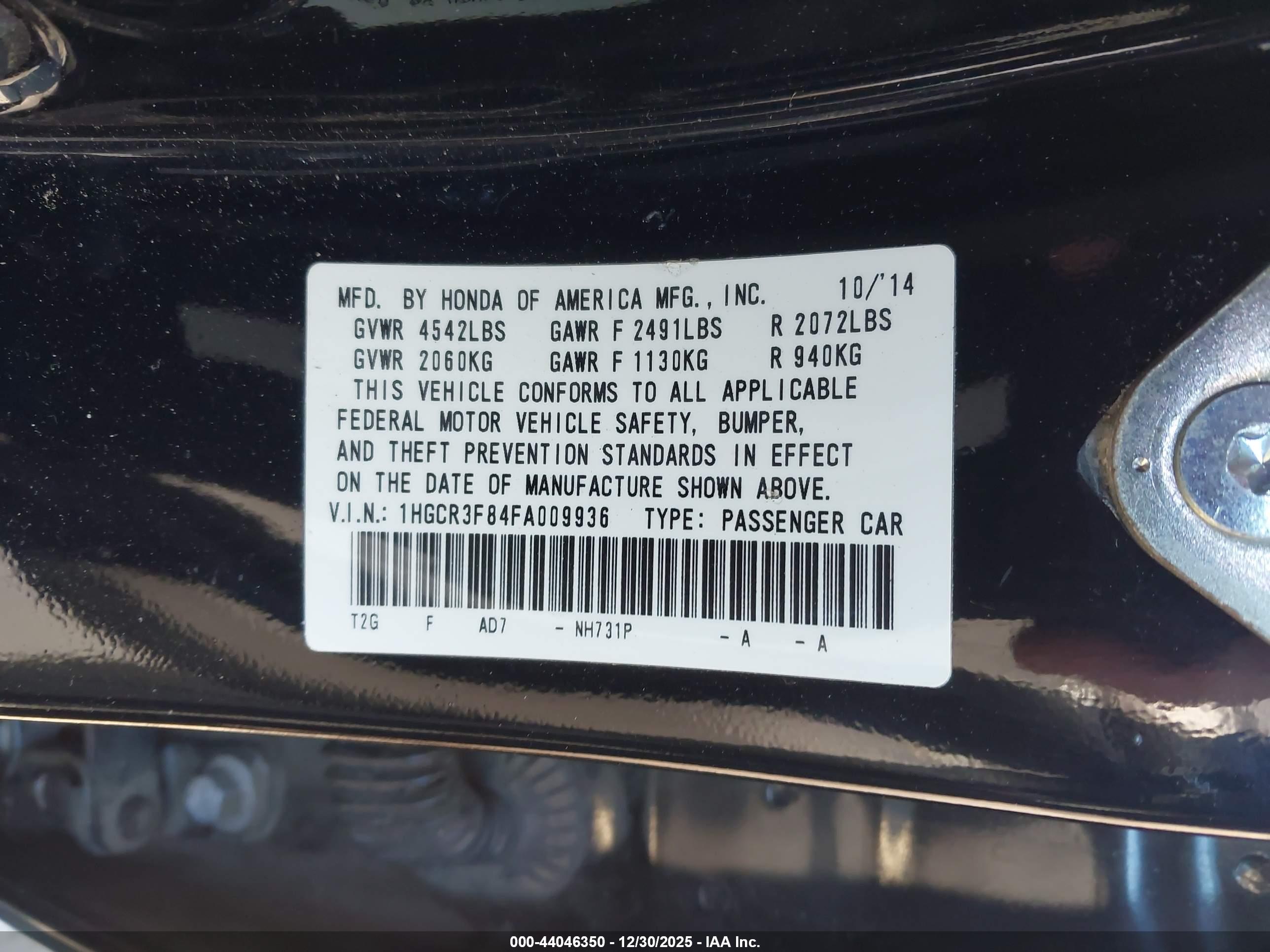 HONDA ACCORD image 9