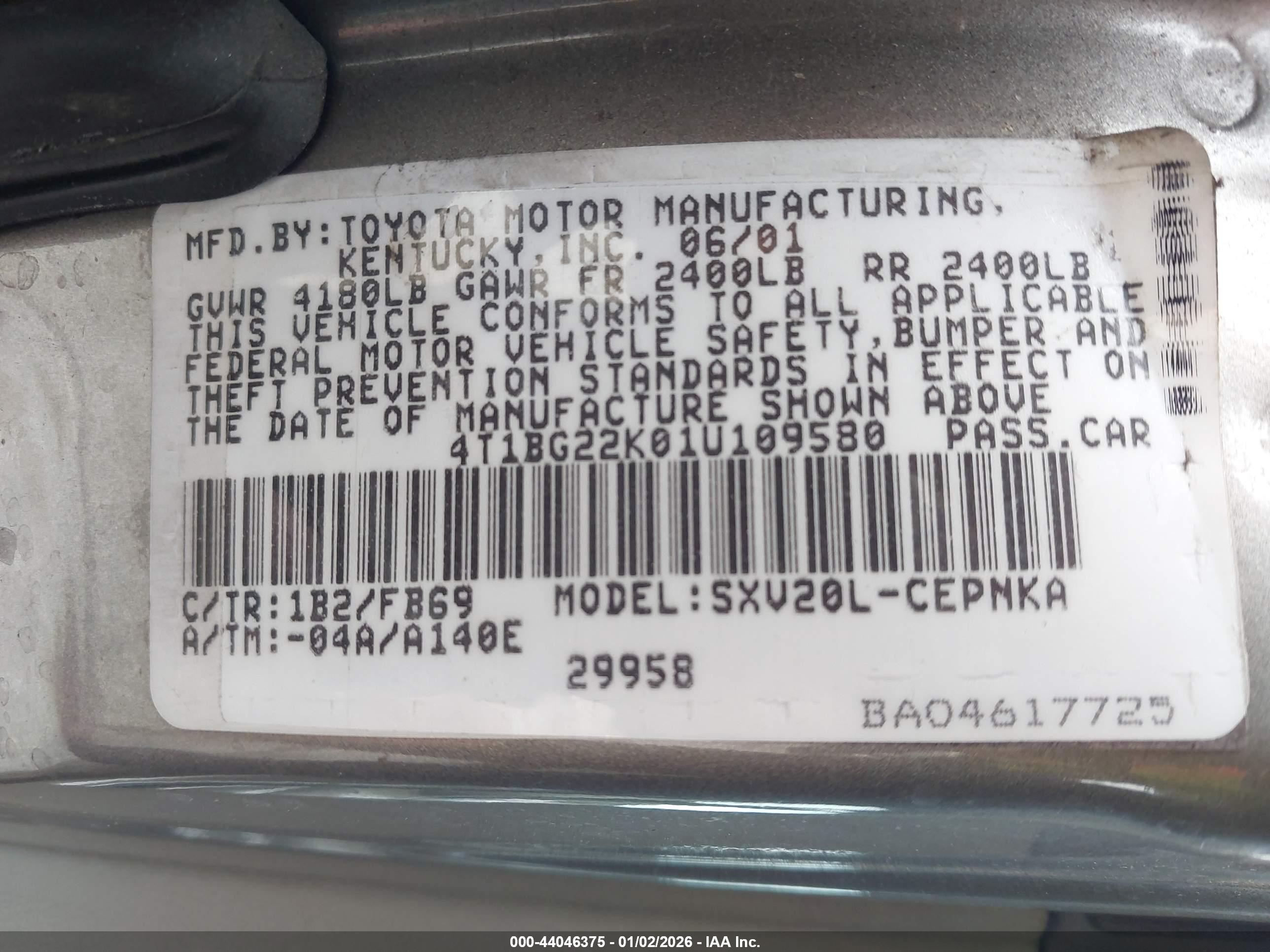 TOYOTA CAMRY image 9