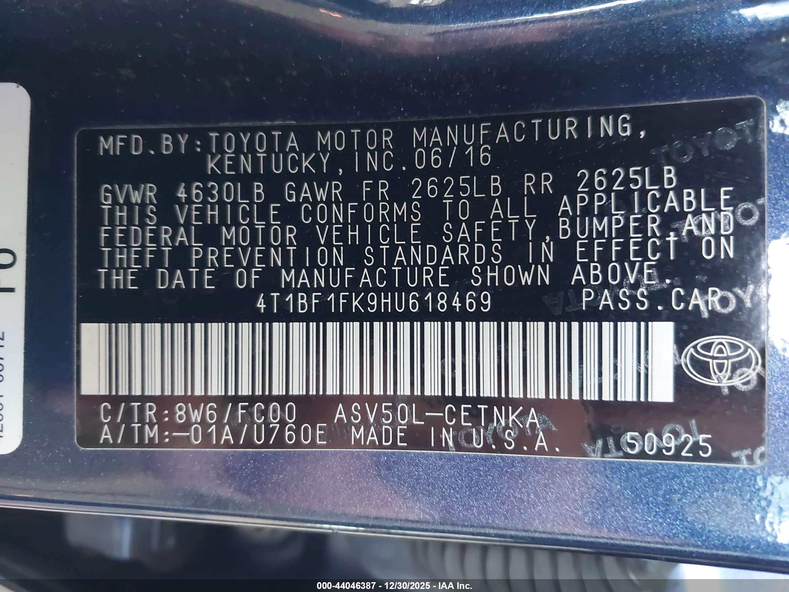 TOYOTA CAMRY image 9