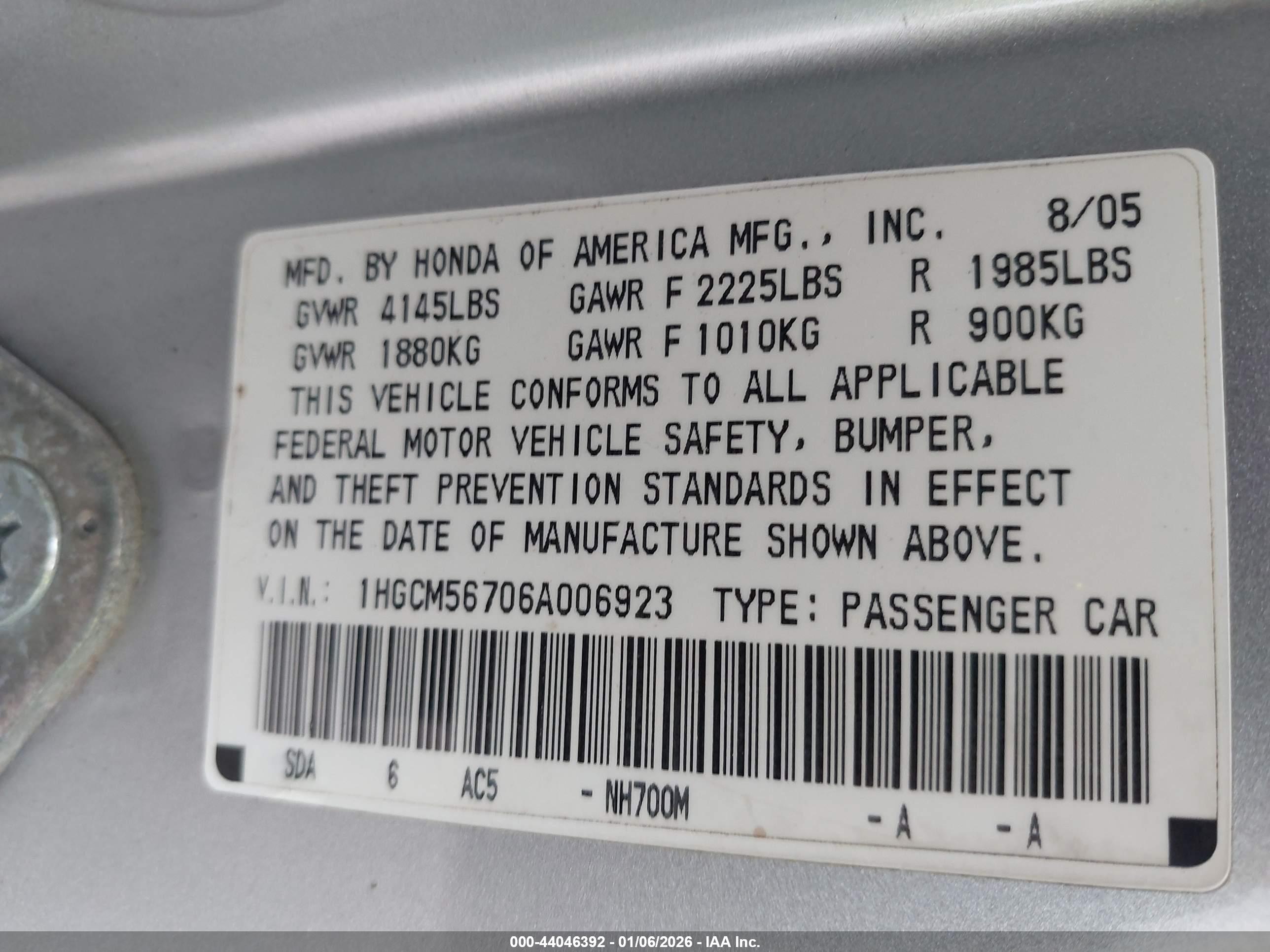 HONDA ACCORD image 9