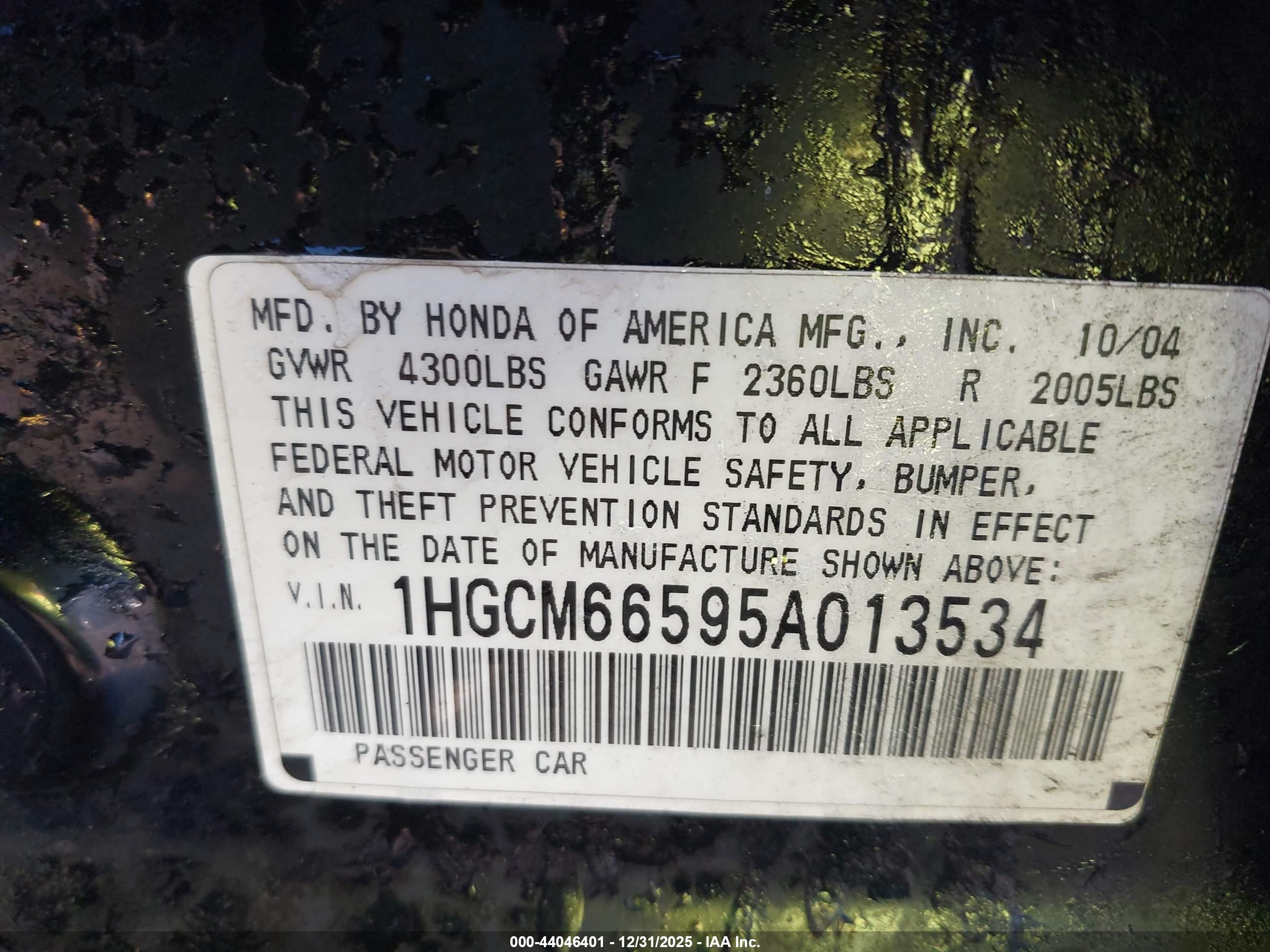 HONDA ACCORD image 9