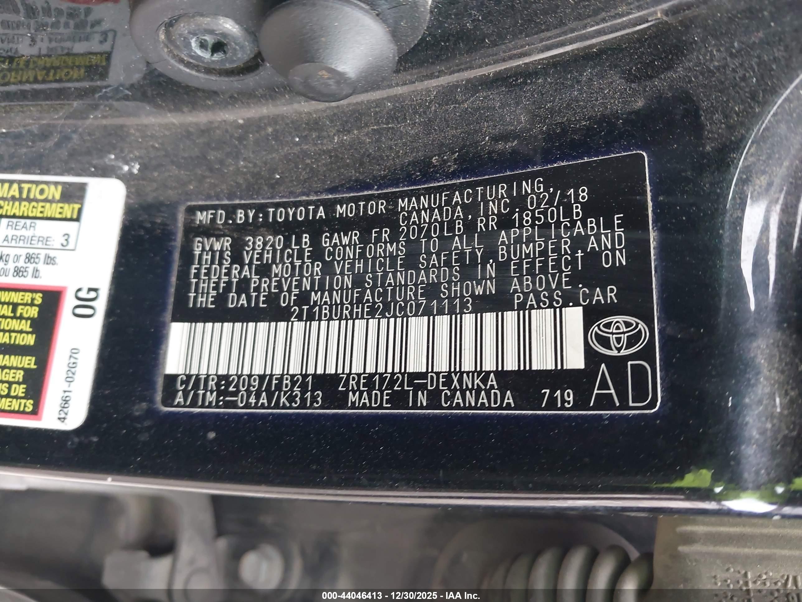 TOYOTA COROLLA image 9