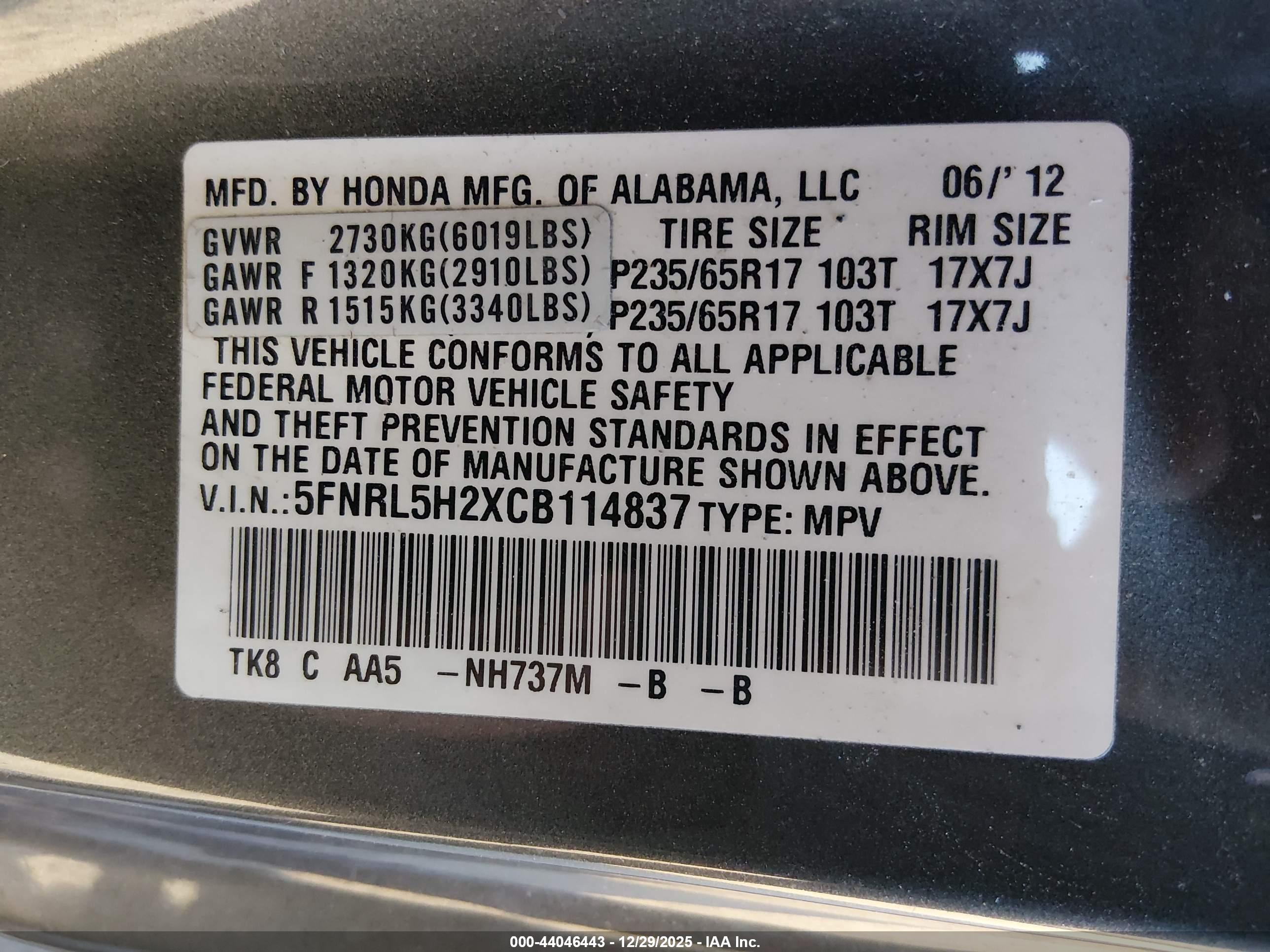 HONDA ODYSSEY image 9