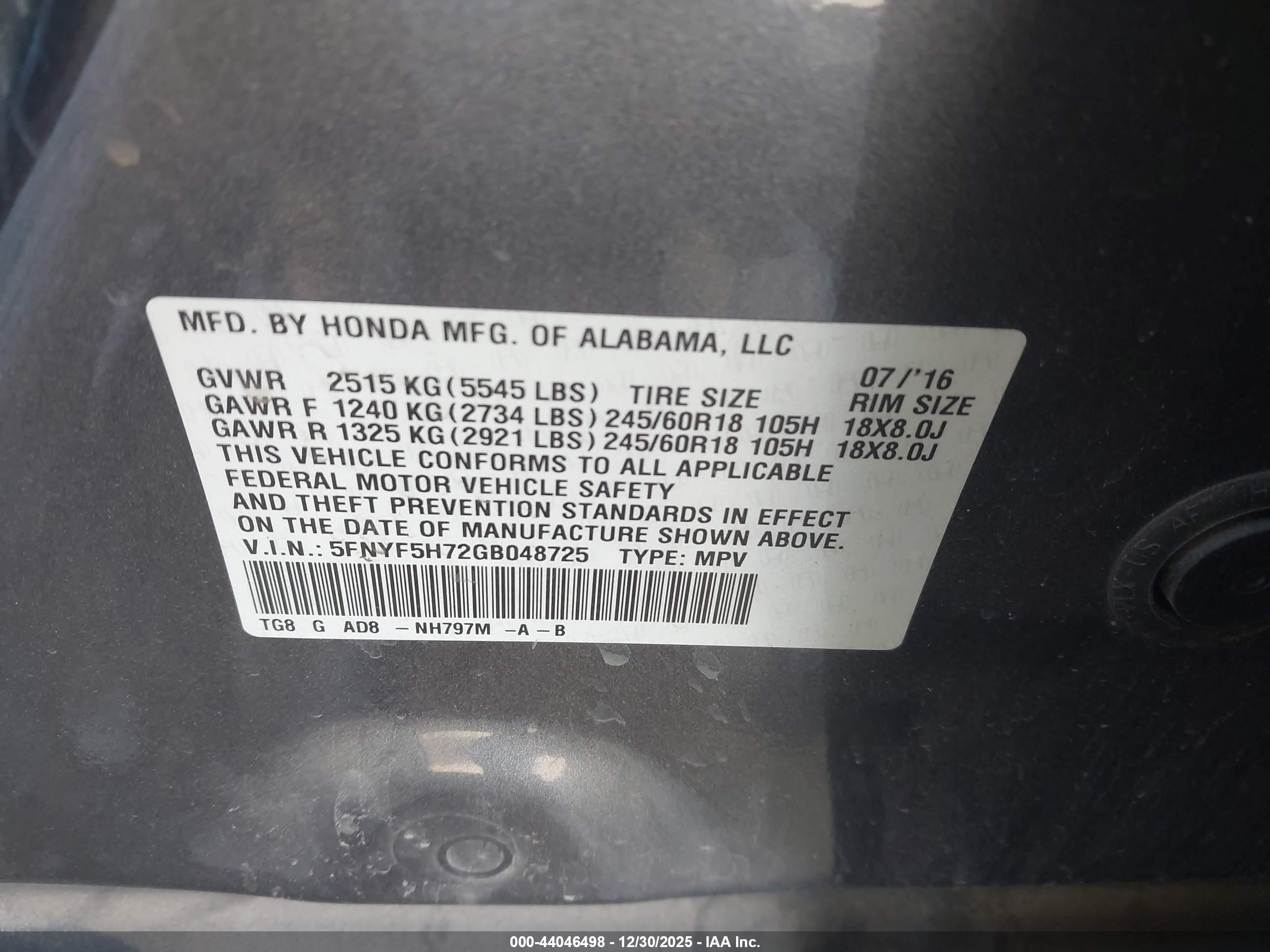 HONDA PILOT image 9