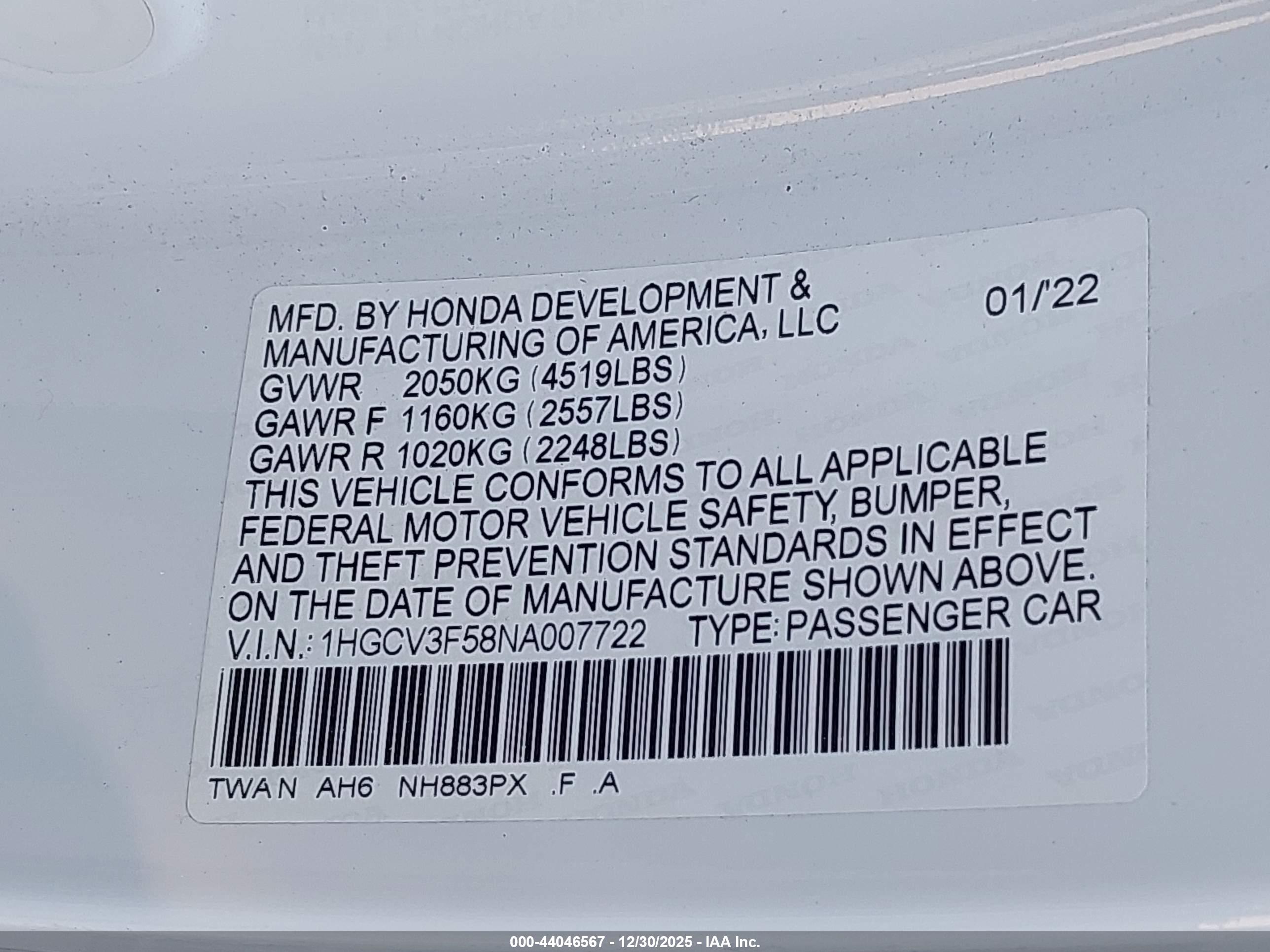 HONDA ACCORD image 9