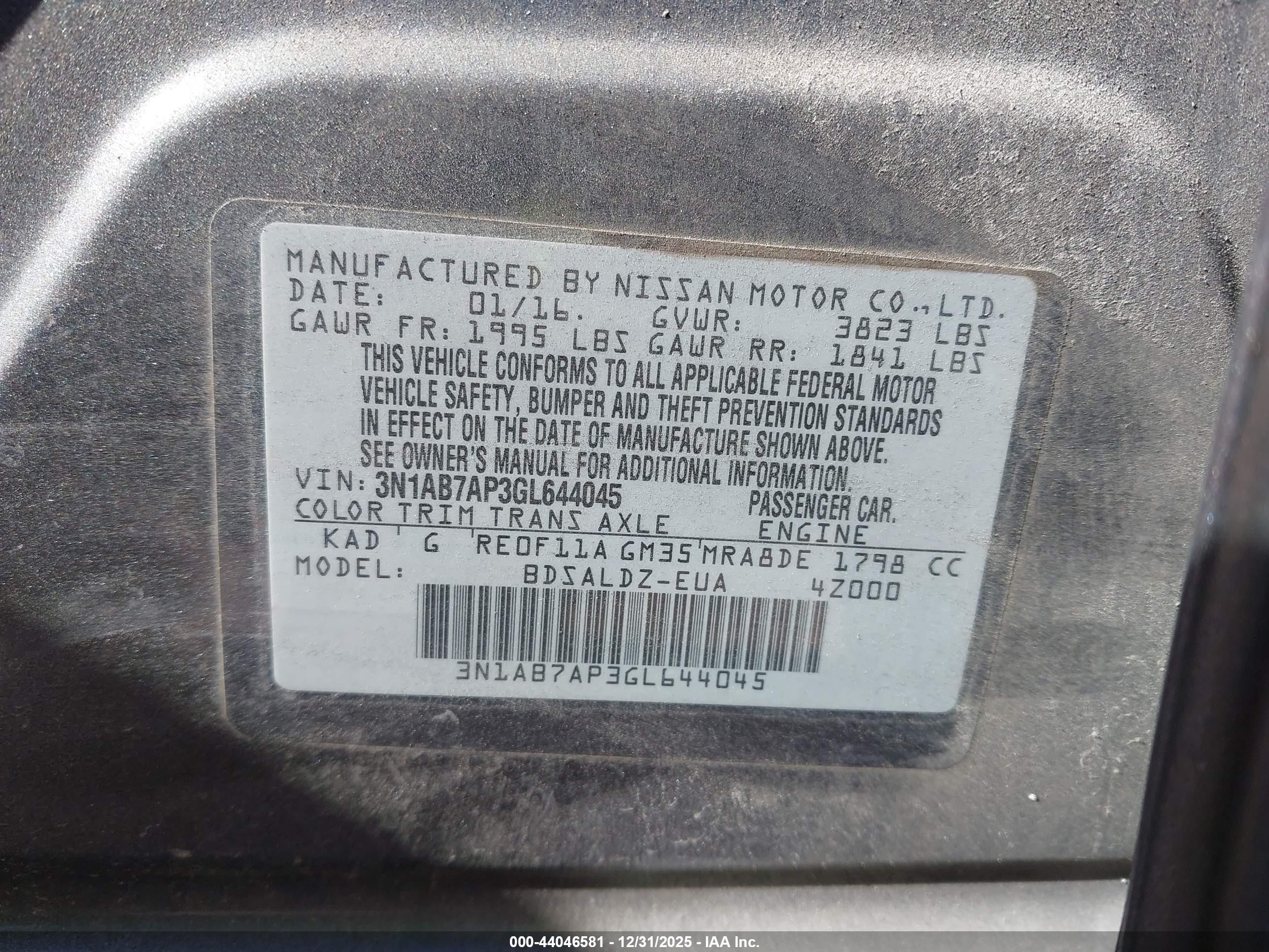 NISSAN SENTRA image 9