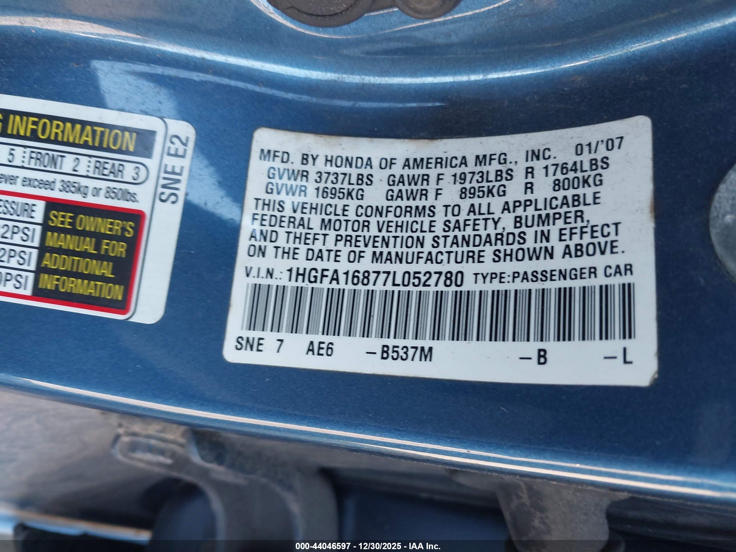 HONDA CIVIC image 9
