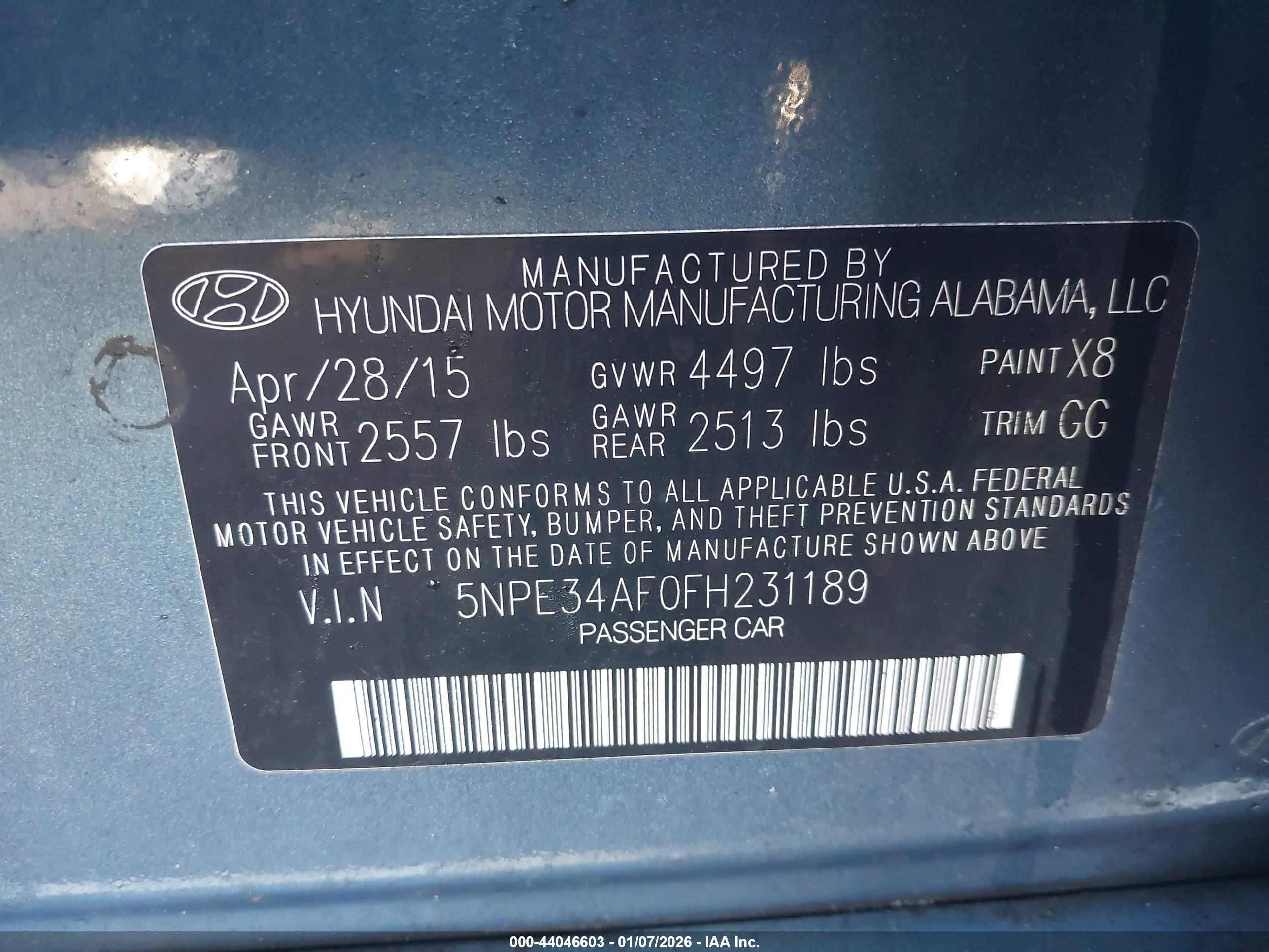 HYUNDAI SONATA image 9