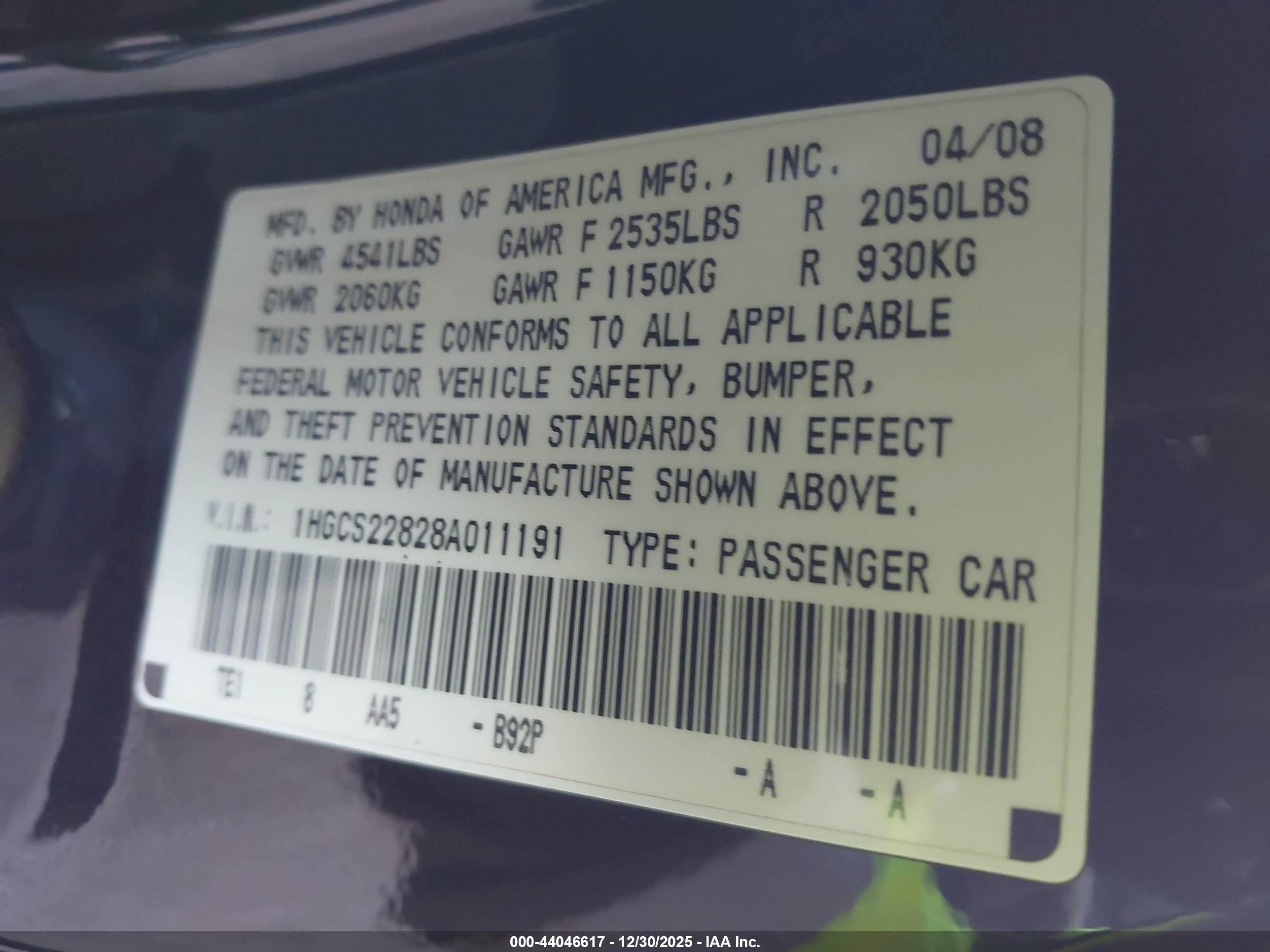 HONDA ACCORD image 9