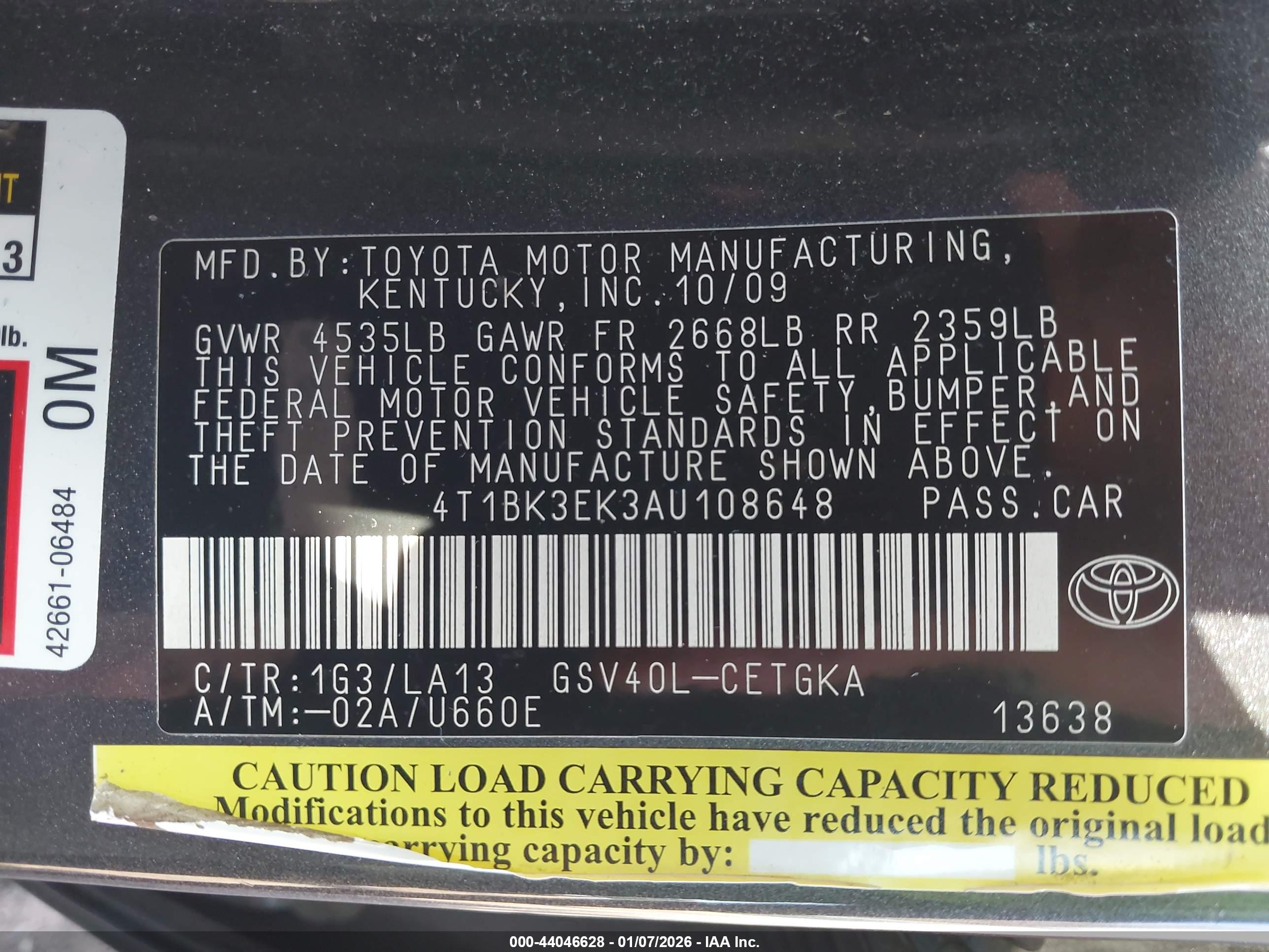 TOYOTA CAMRY image 9