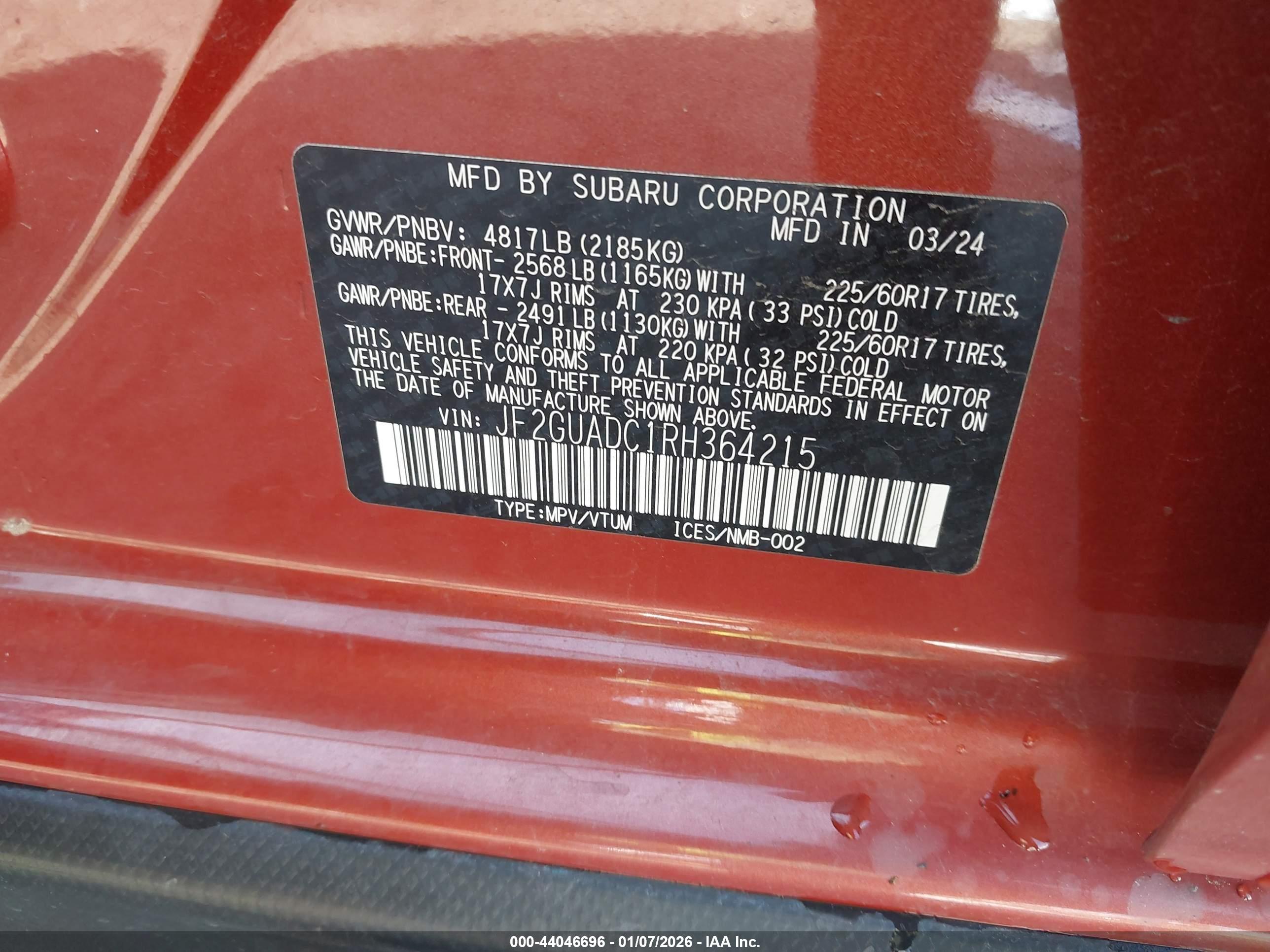 SUBARU CROSSTREK image 9