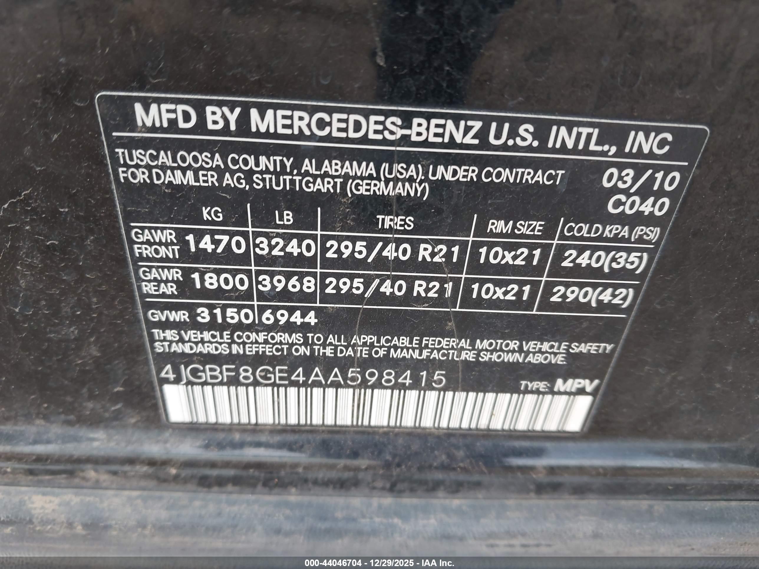 MERCEDES-BENZ GL image 9