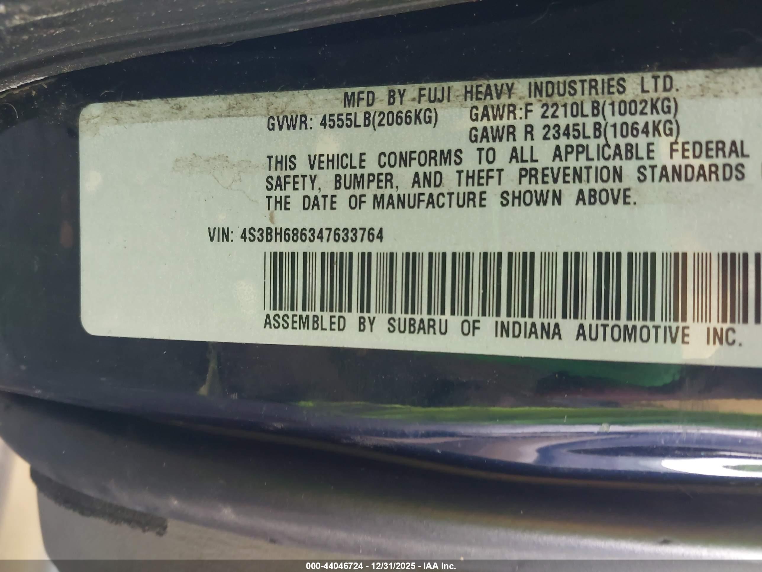SUBARU OUTBACK image 9