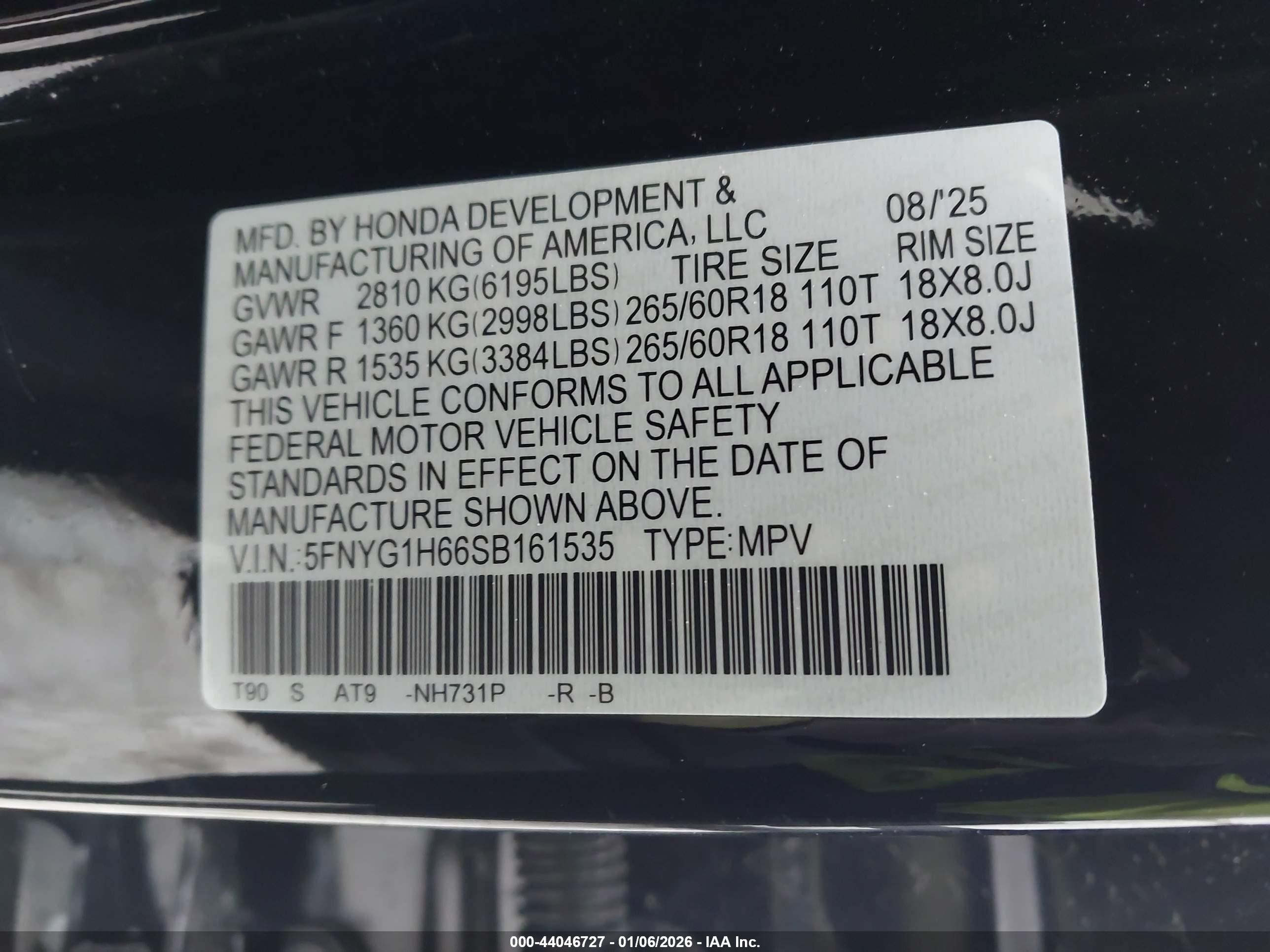 HONDA PILOT image 9