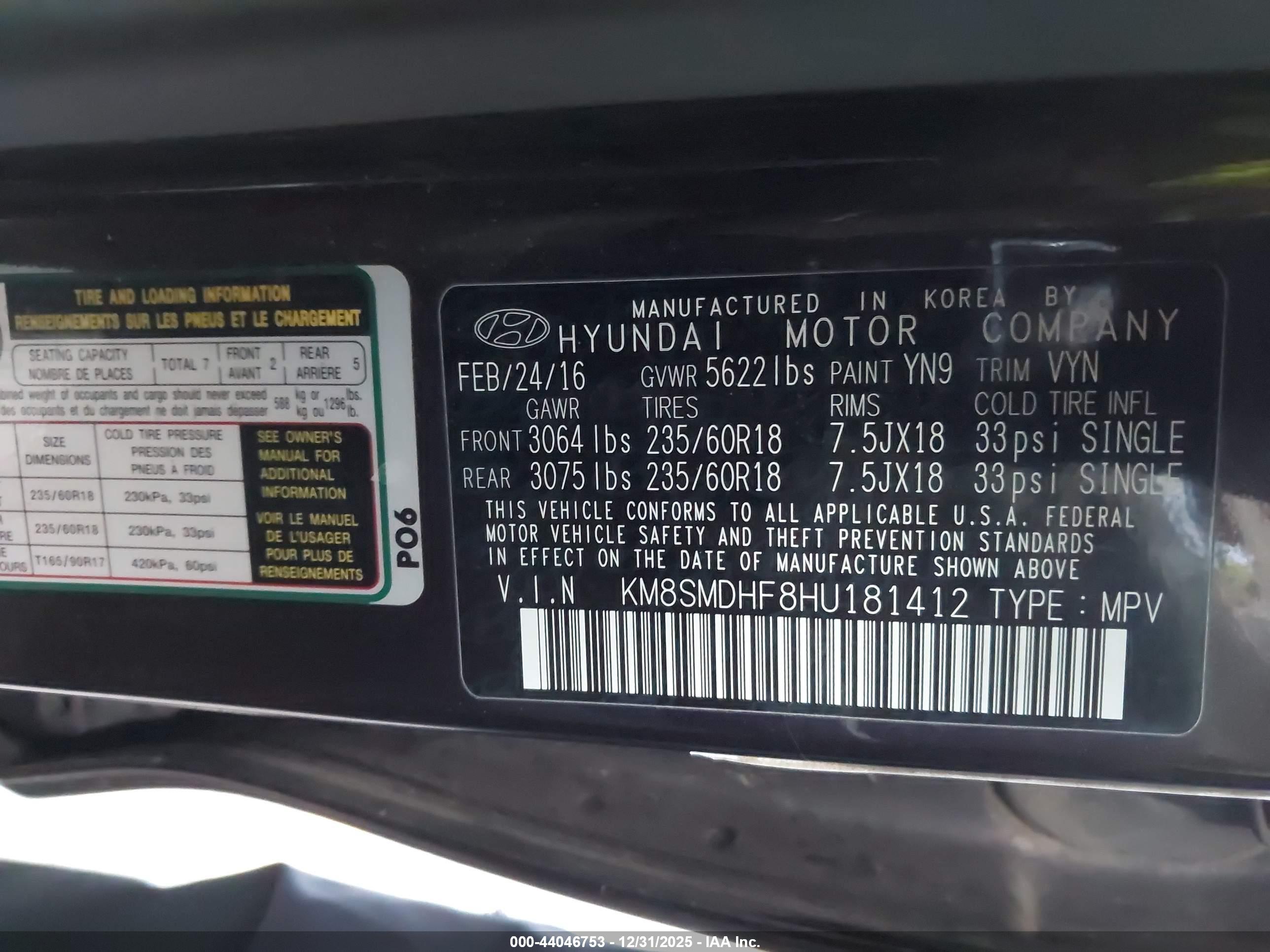 HYUNDAI SANTA image 9