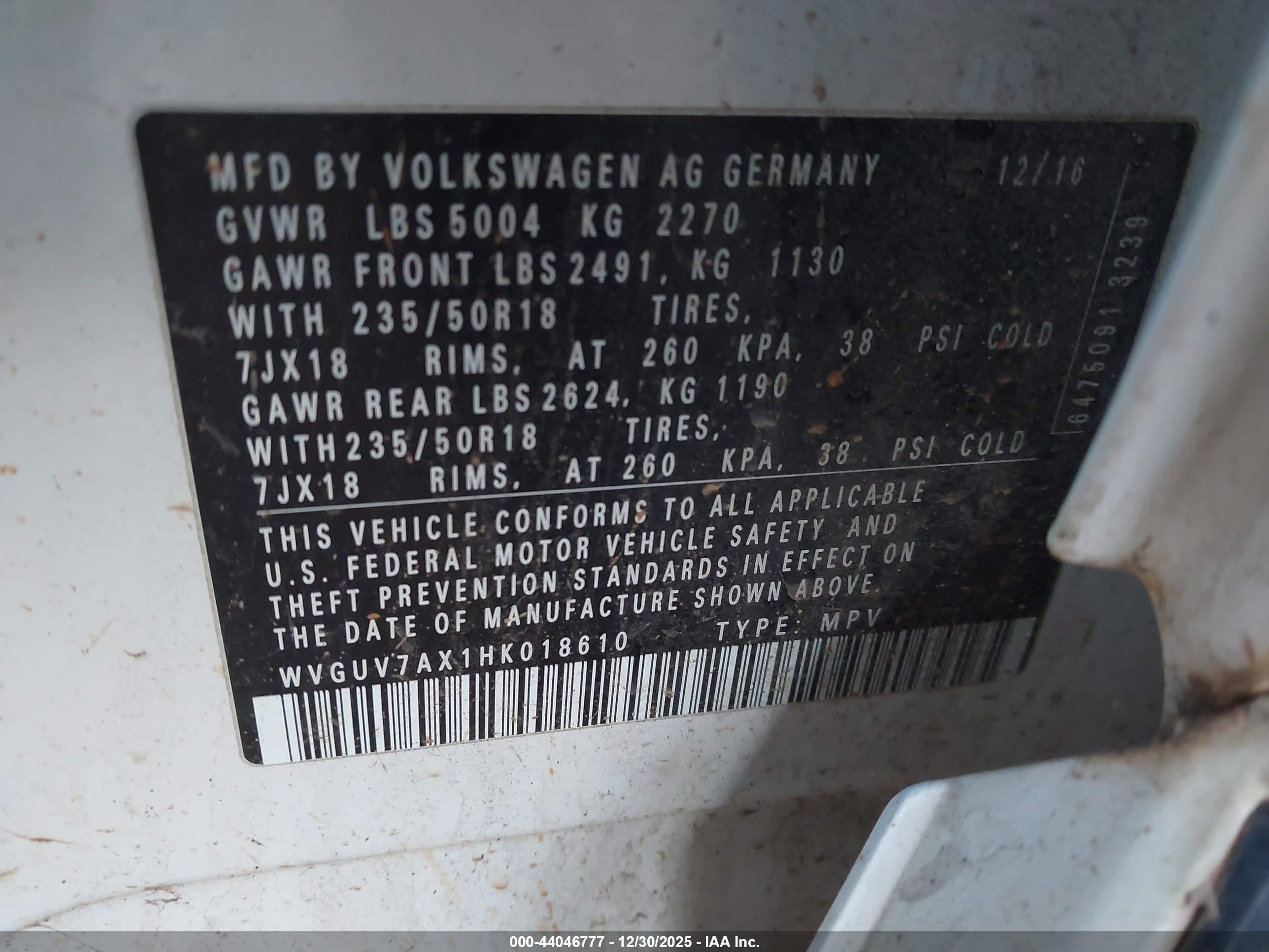 VOLKSWAGEN TIGUAN image 9