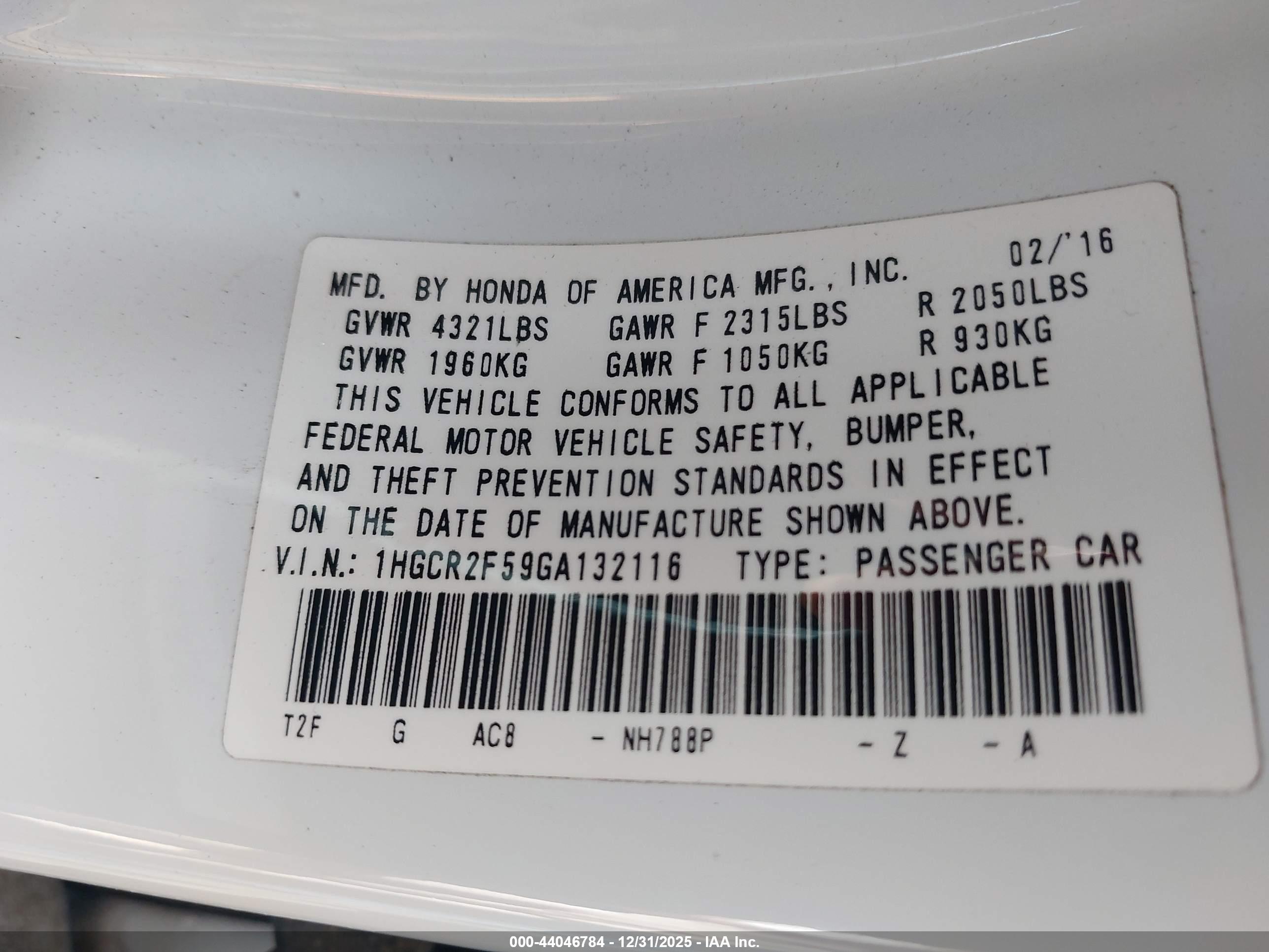 HONDA ACCORD image 9