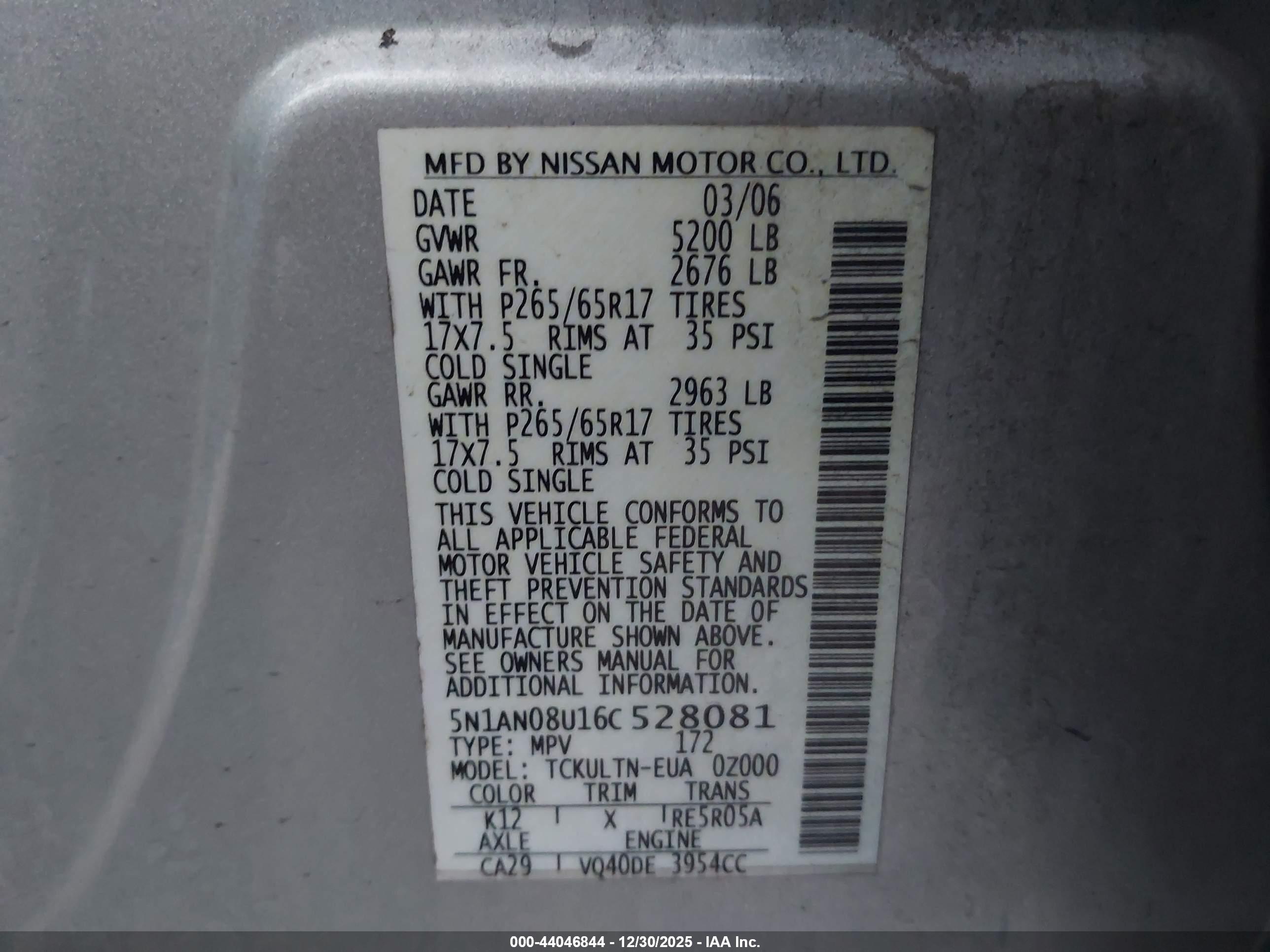 NISSAN XTERRA image 9