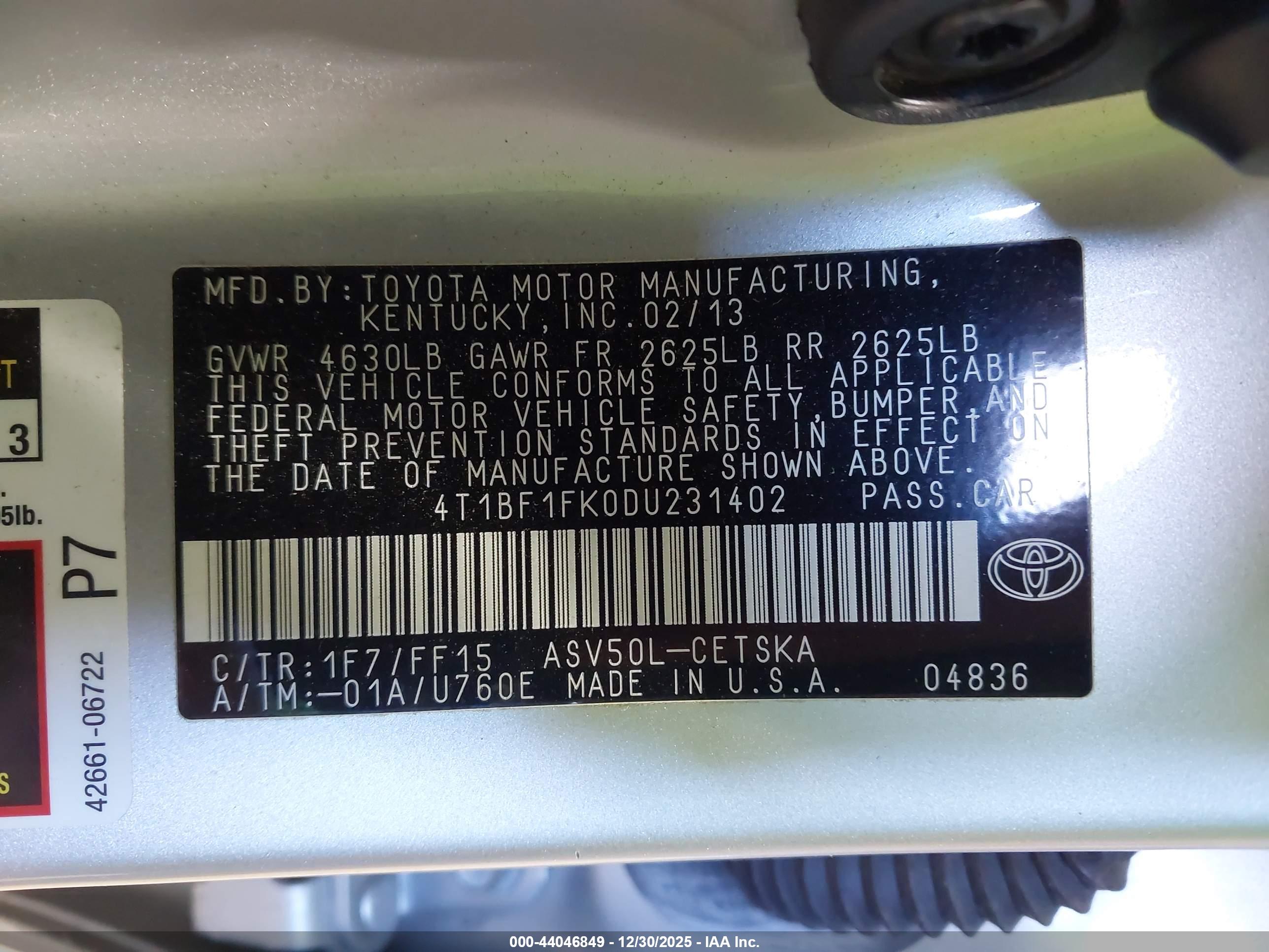 TOYOTA CAMRY image 9