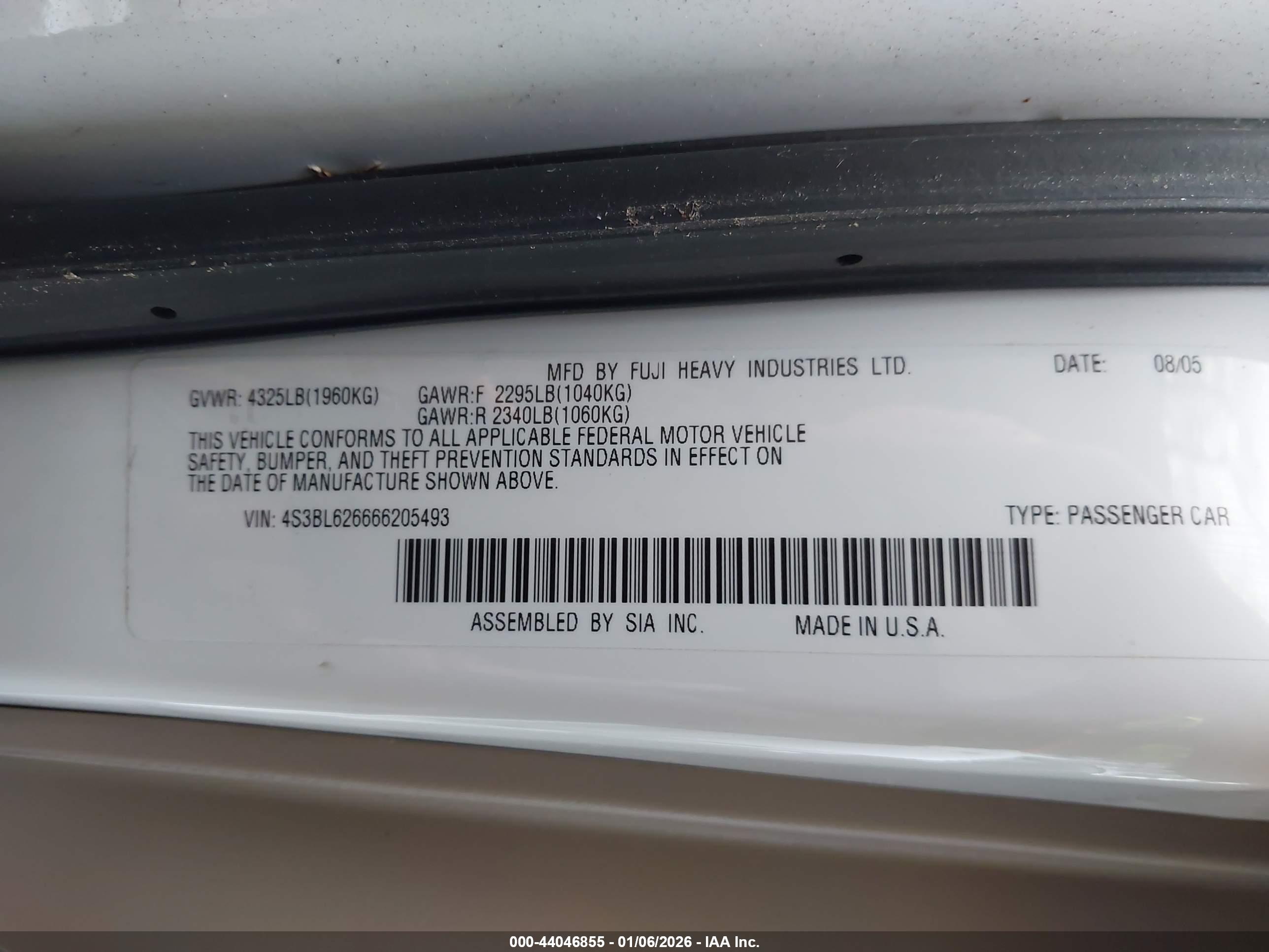 SUBARU LEGACY image 9