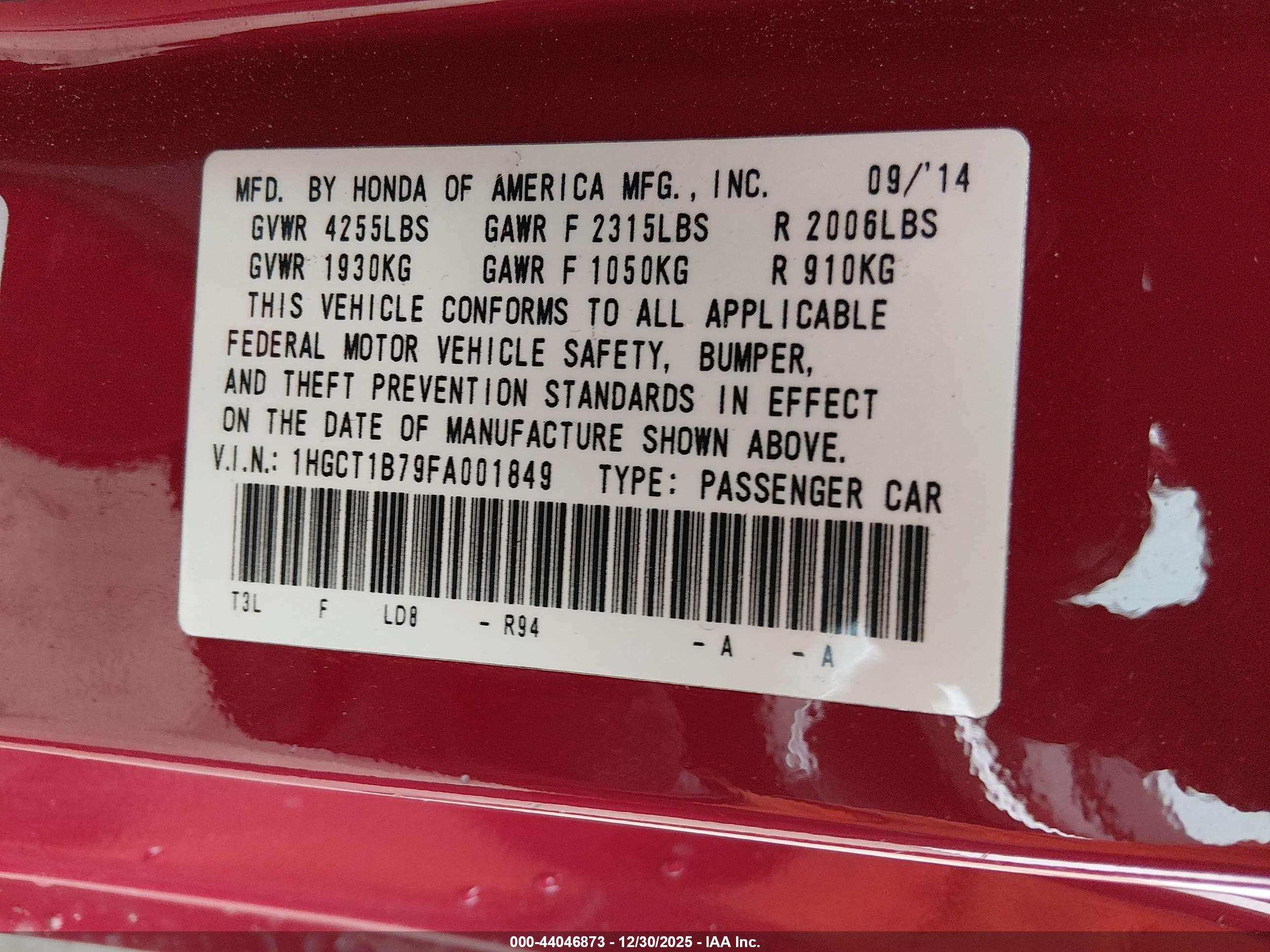 HONDA ACCORD image 9