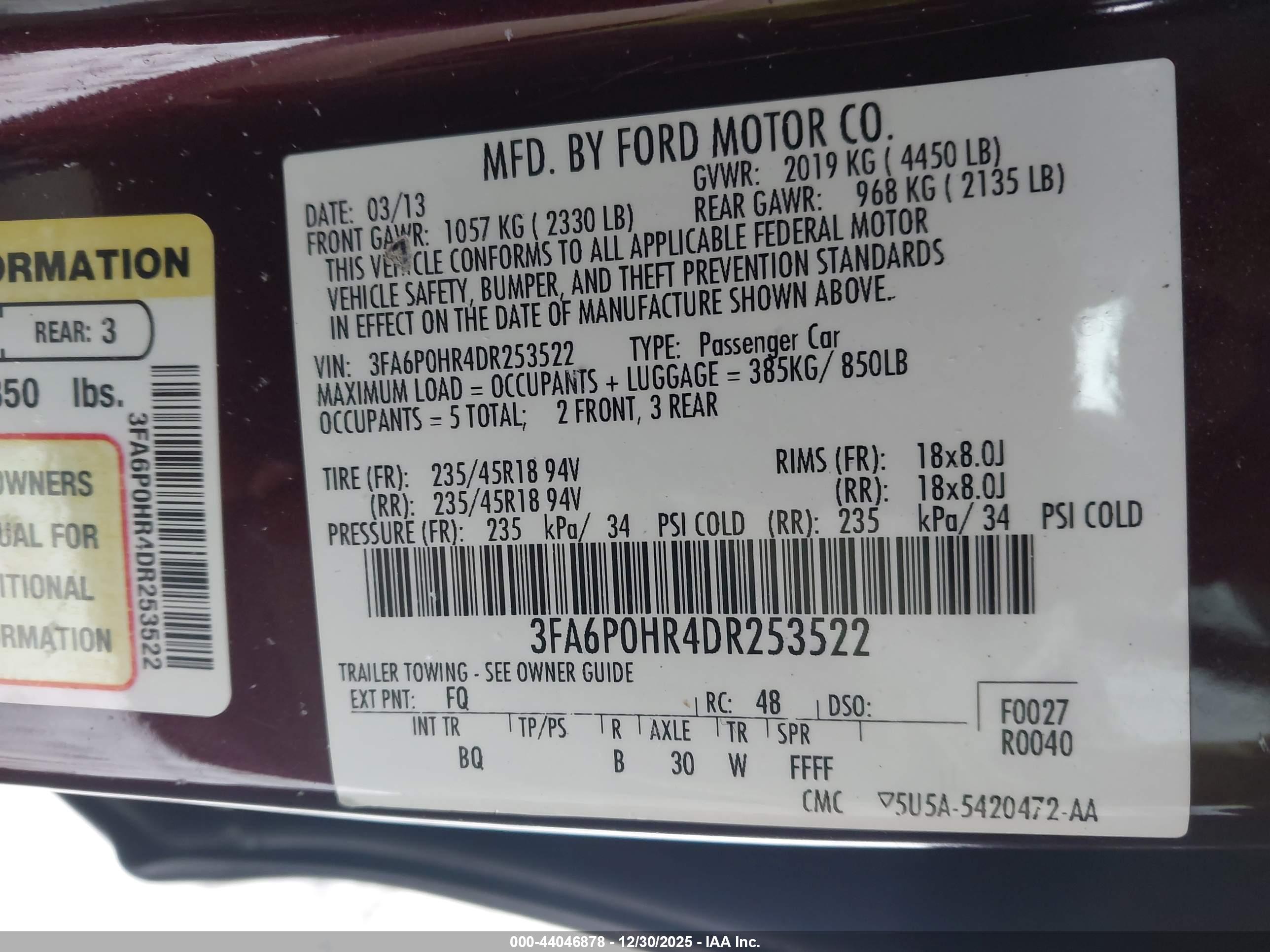 FORD FUSION image 9