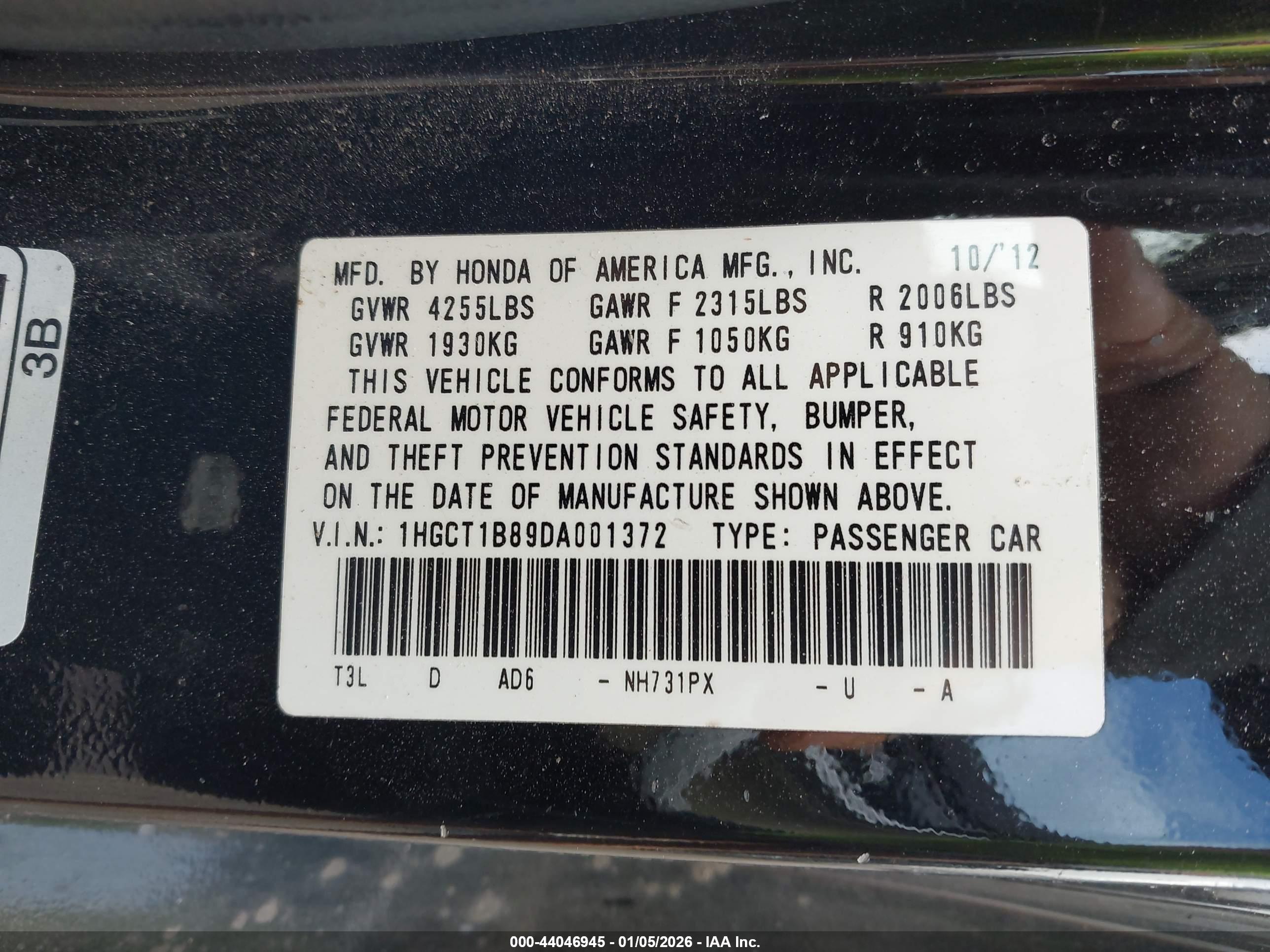 HONDA ACCORD image 9