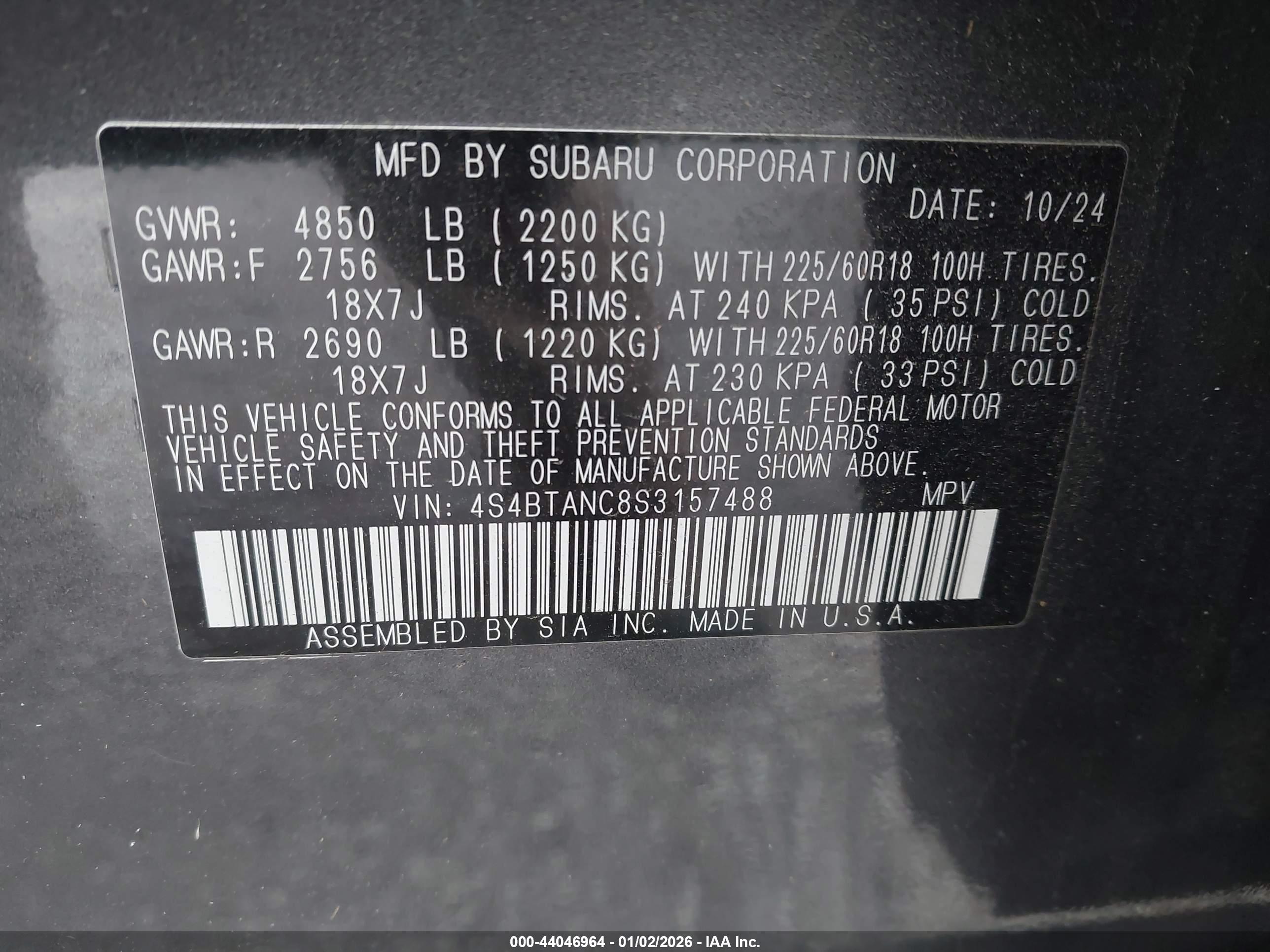 SUBARU OUTBACK image 9