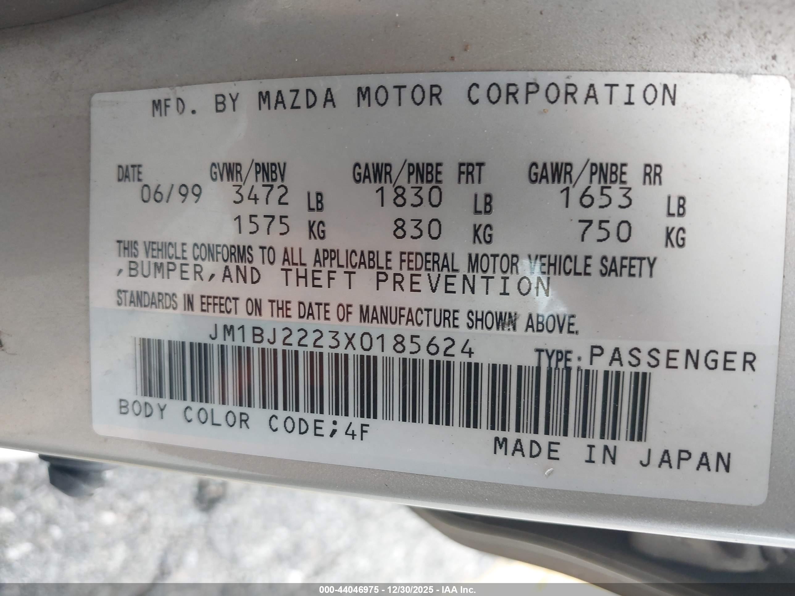 MAZDA PROTEGE image 9