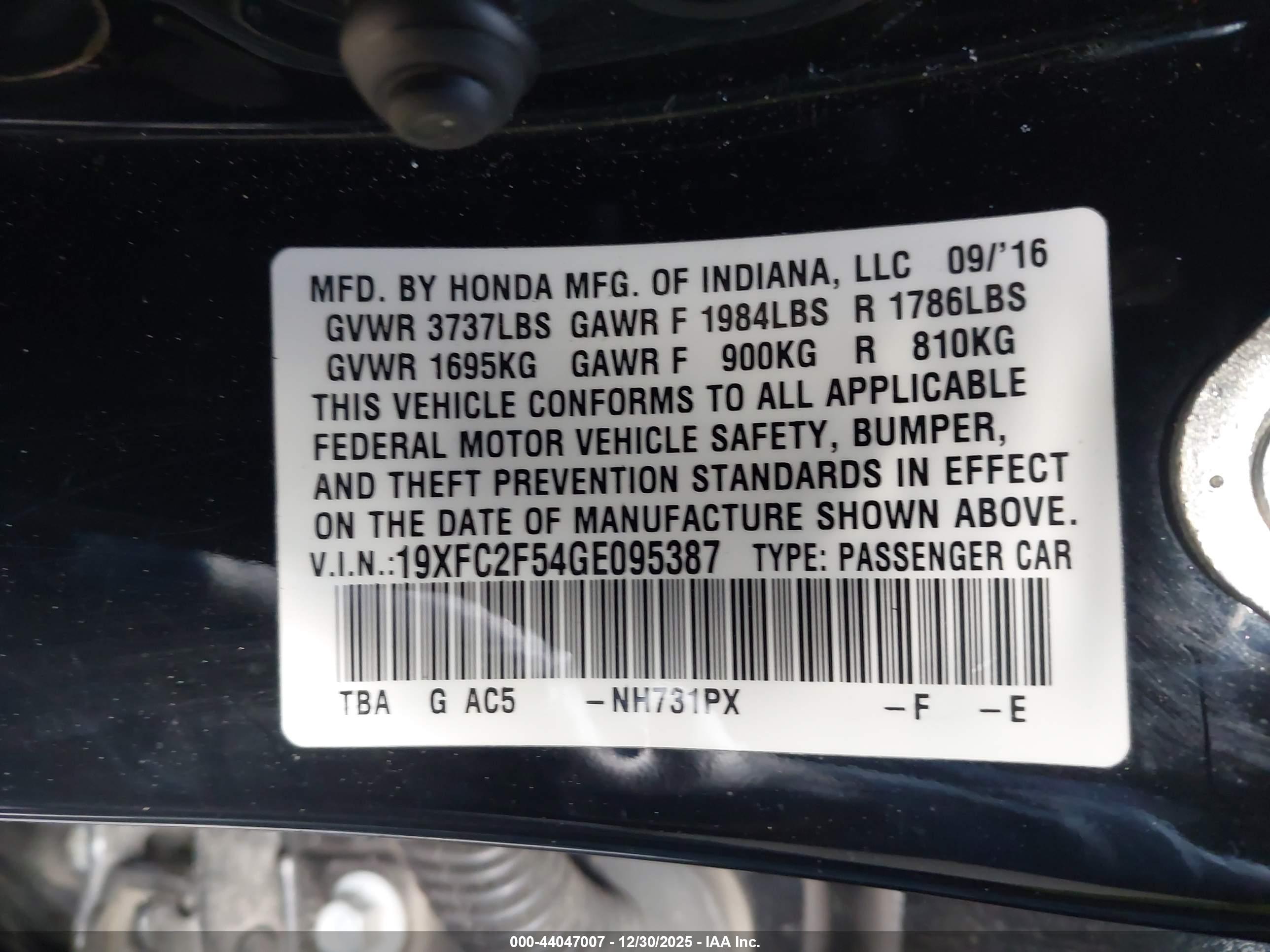 HONDA CIVIC image 9