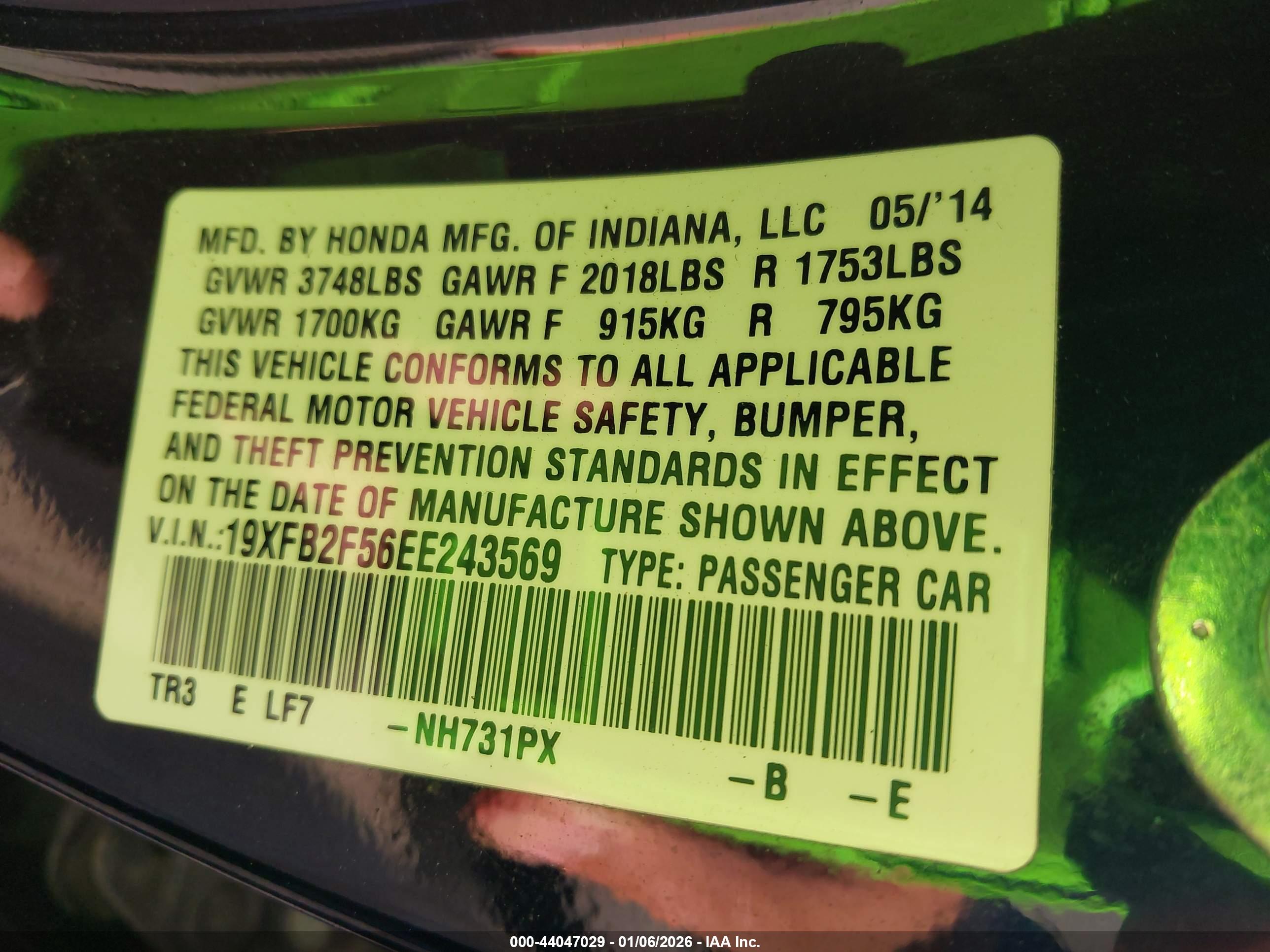 HONDA CIVIC image 9
