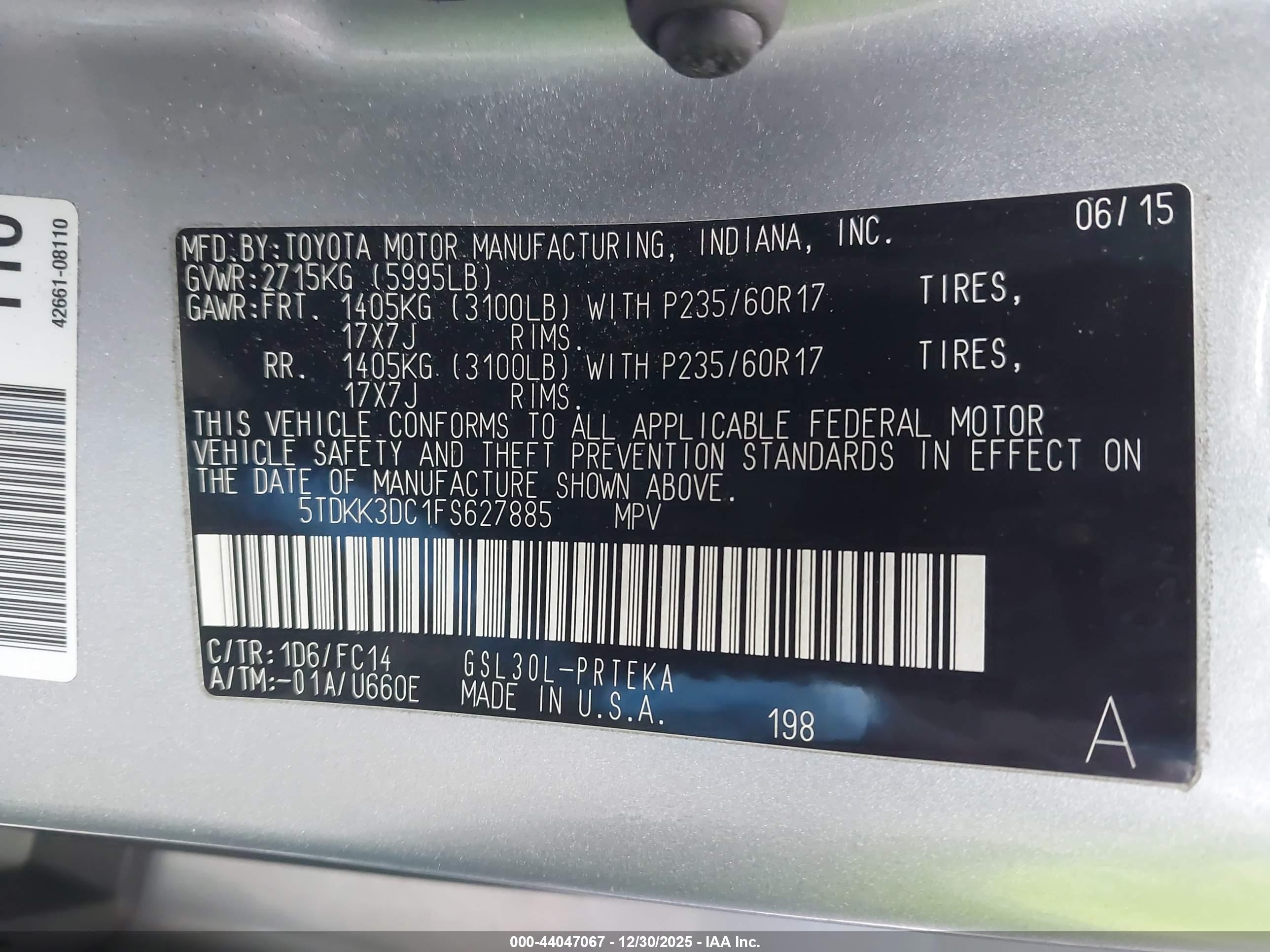TOYOTA SIENNA image 9